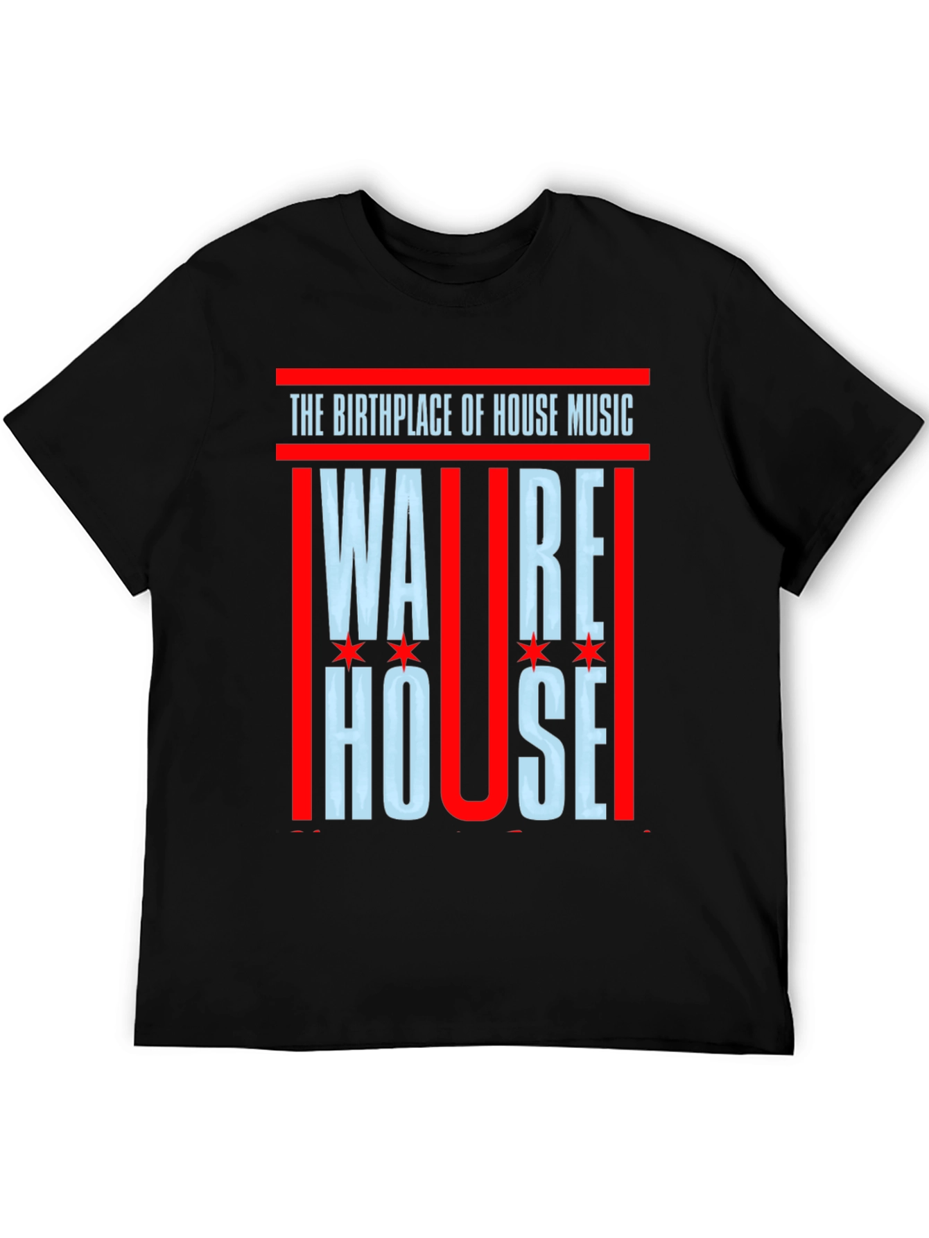 Black Warehouse House Music T-Shirt - Birthplace of House view 5
