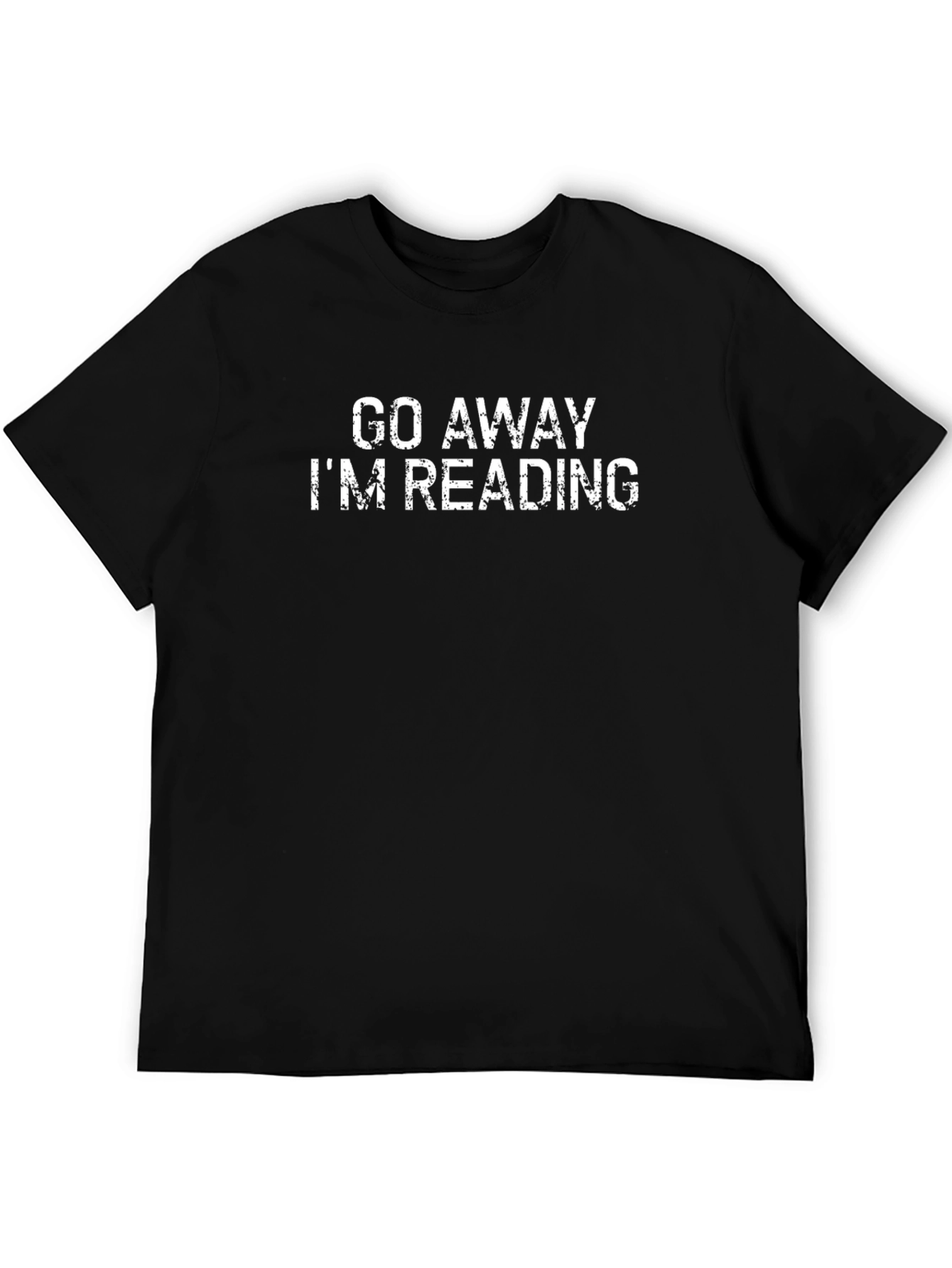 Black Go Away I'm Reading T-Shirt view 5