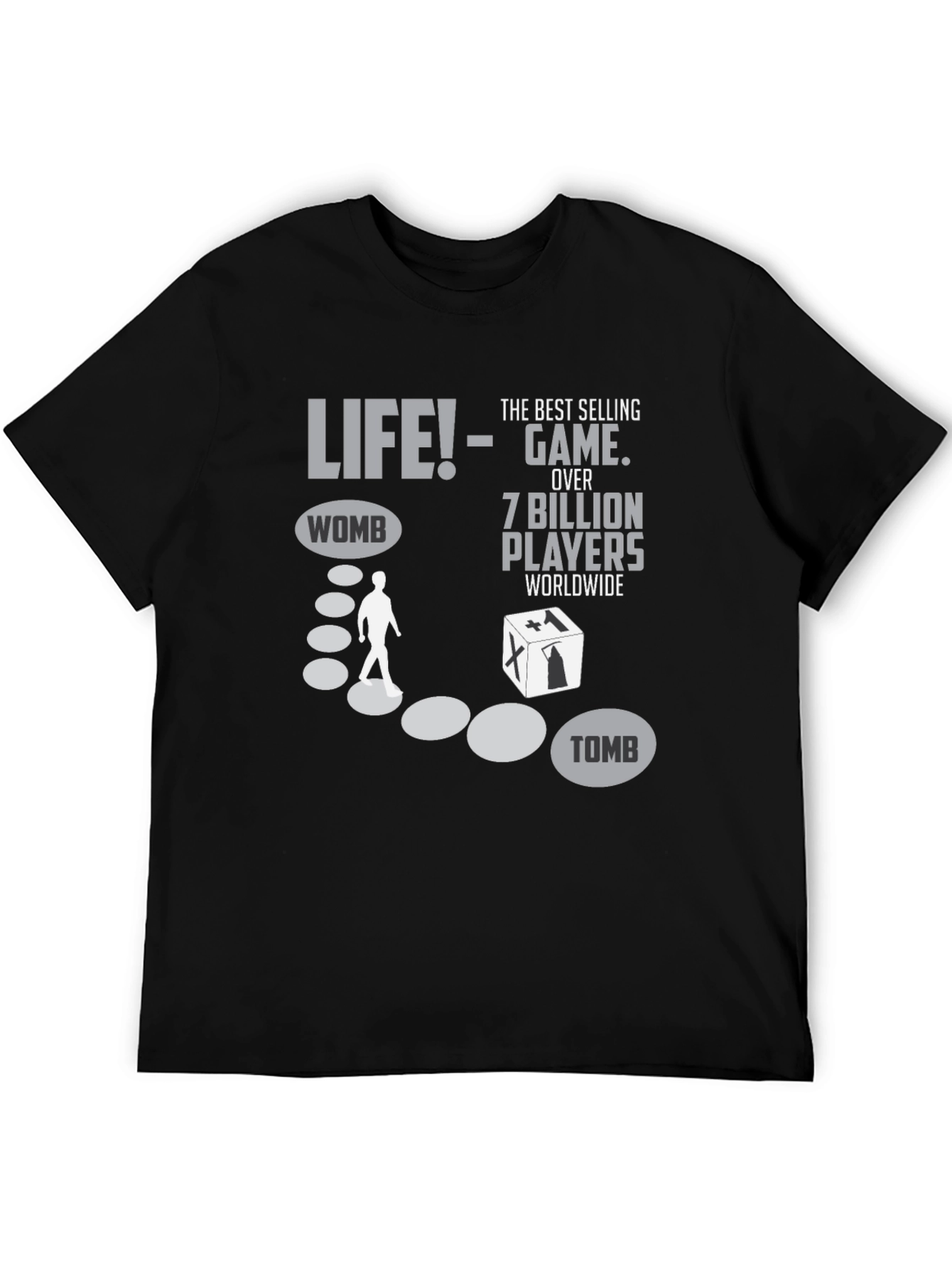Black Life is a Game T-Shirt - Womb to Tomb view 5