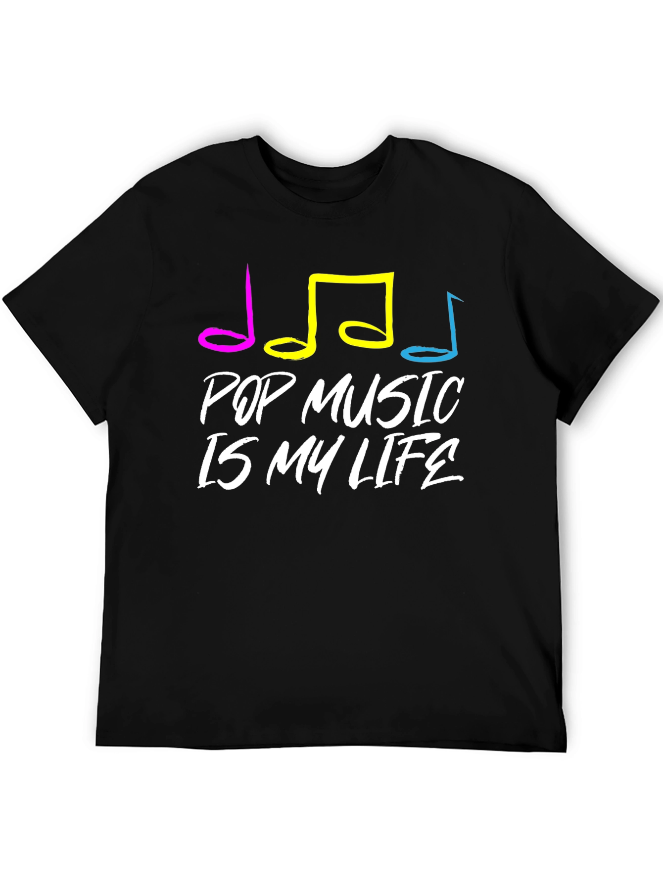 Black Pop Music Is My Life T-Shirt view 5