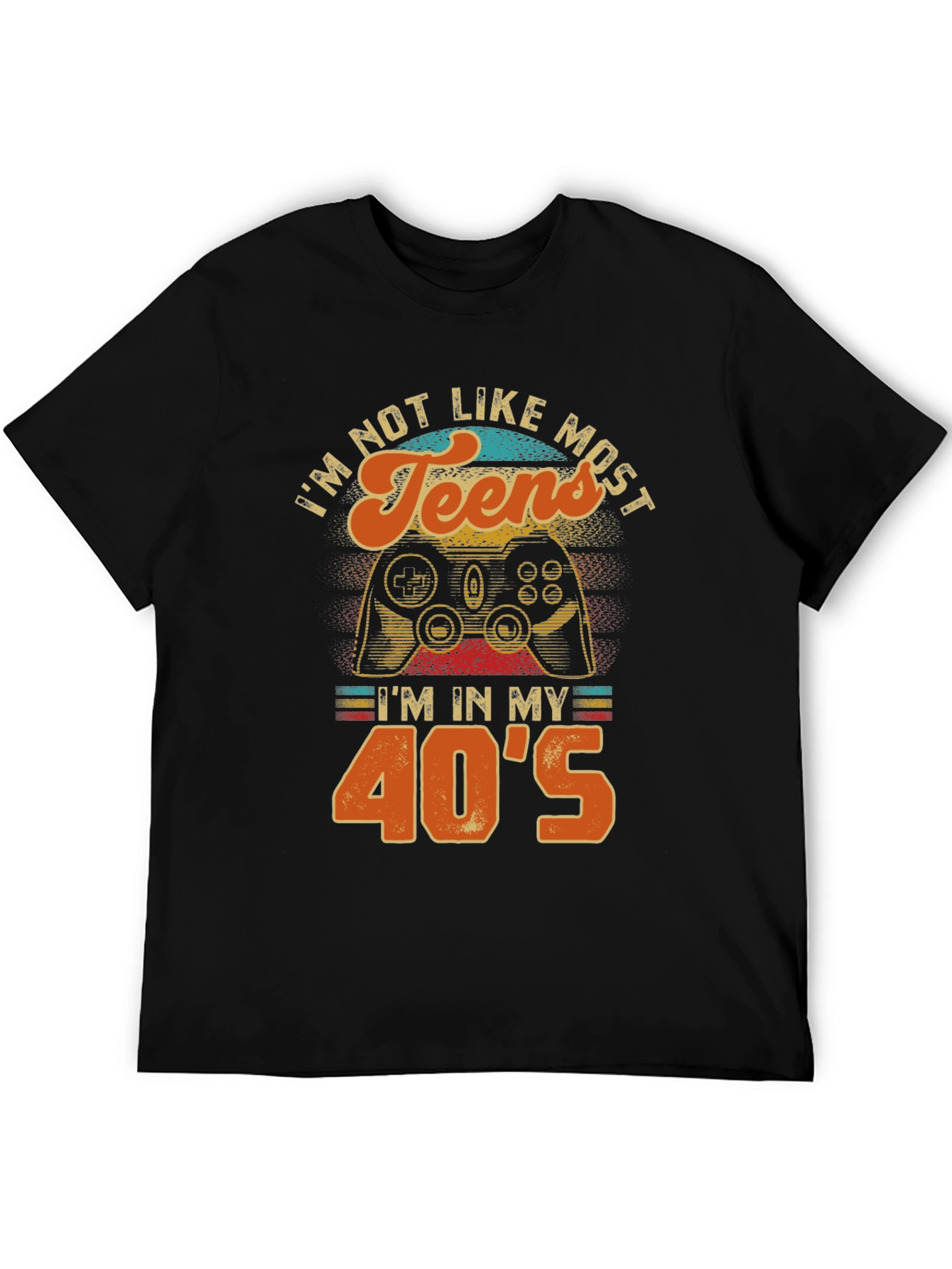 Black I'm Not Like Most Teens T-Shirt view 5