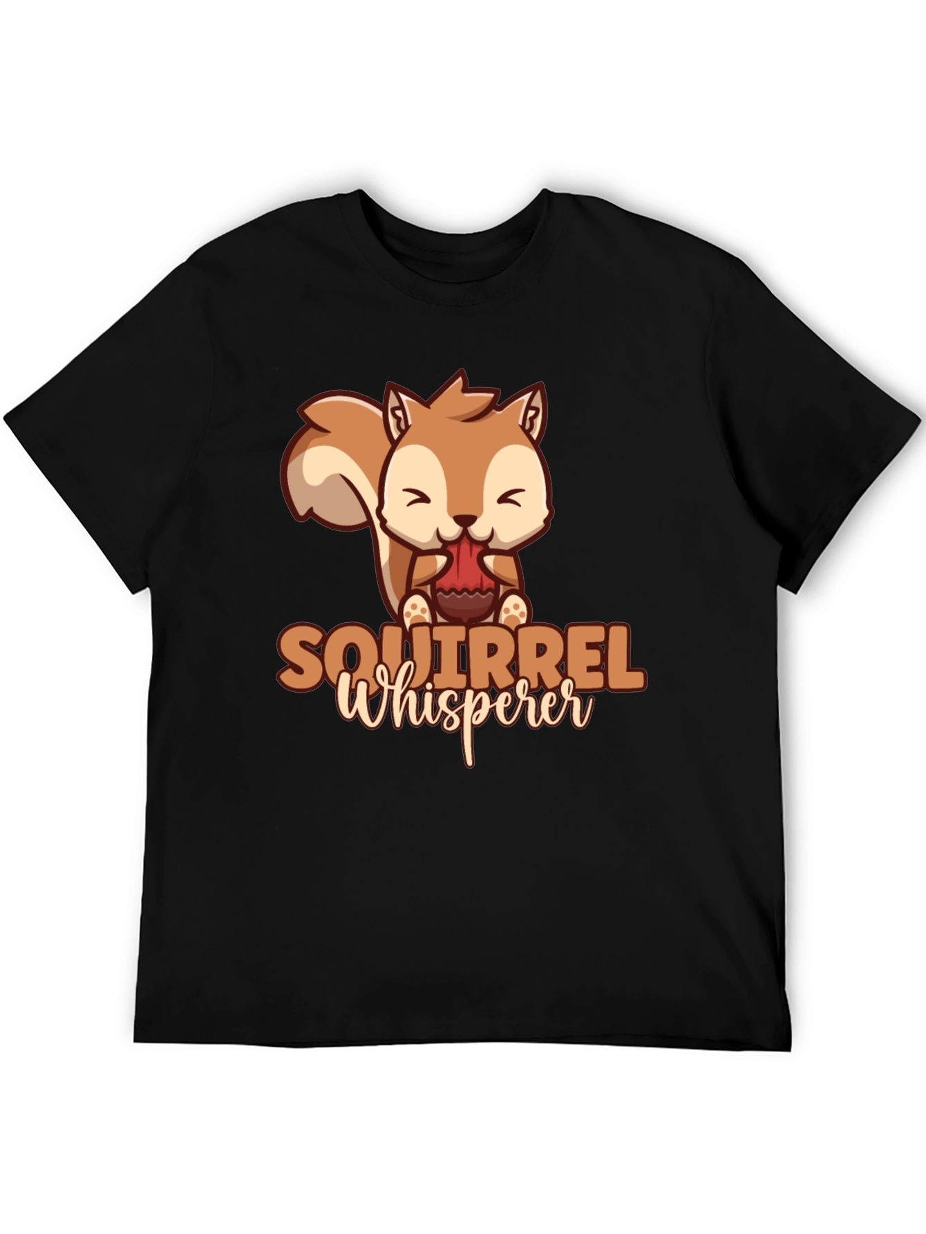 Black Squirrel Whisperer Graphic T-Shirt view 5