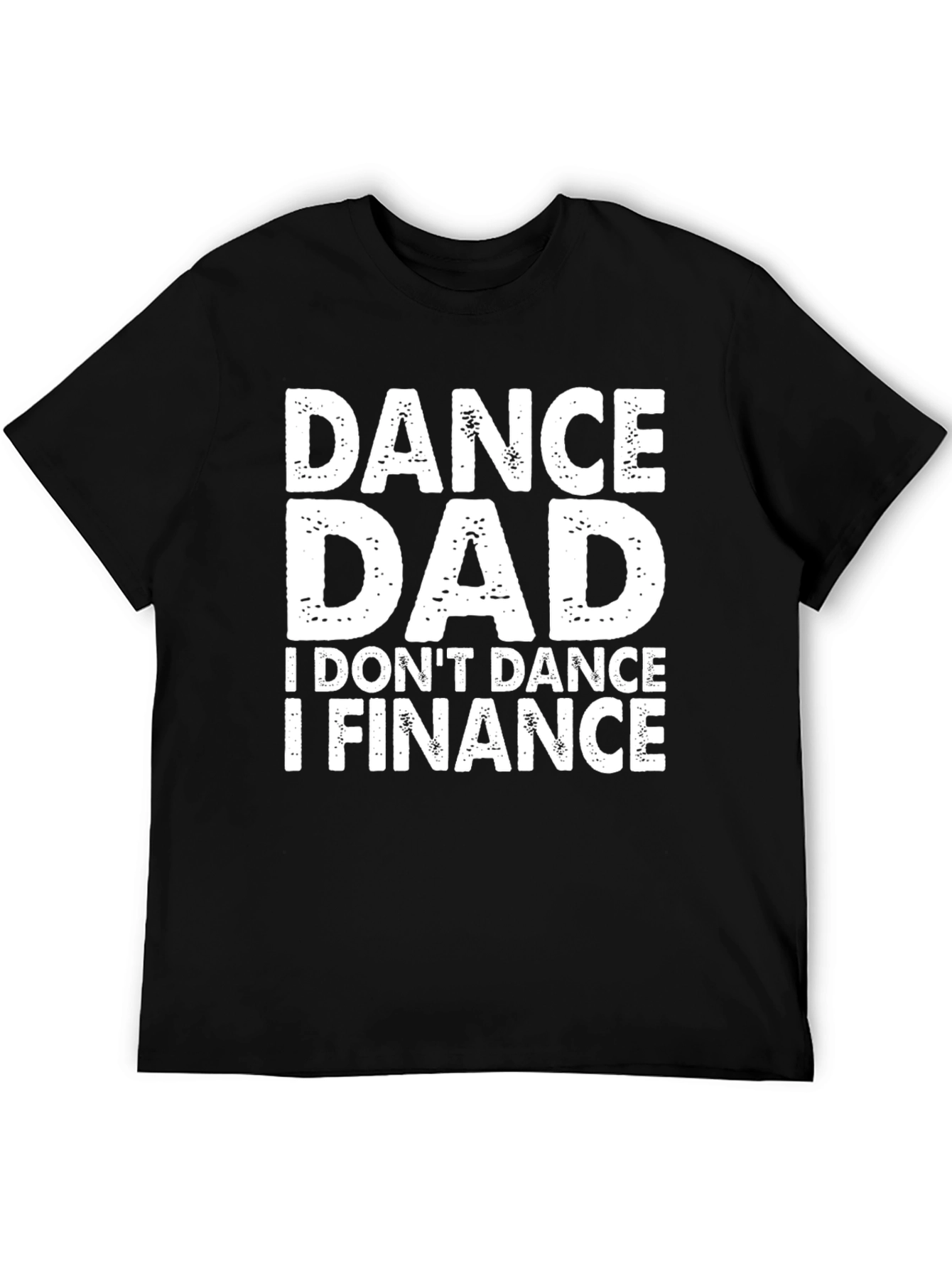 Black Dance Dad Finance Graphic Tee - Black Cotton T-Shirt view 5
