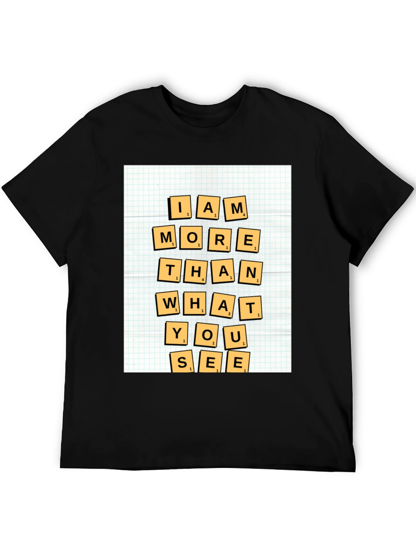 Black I Am More Than What You See Graphic Tee view 5