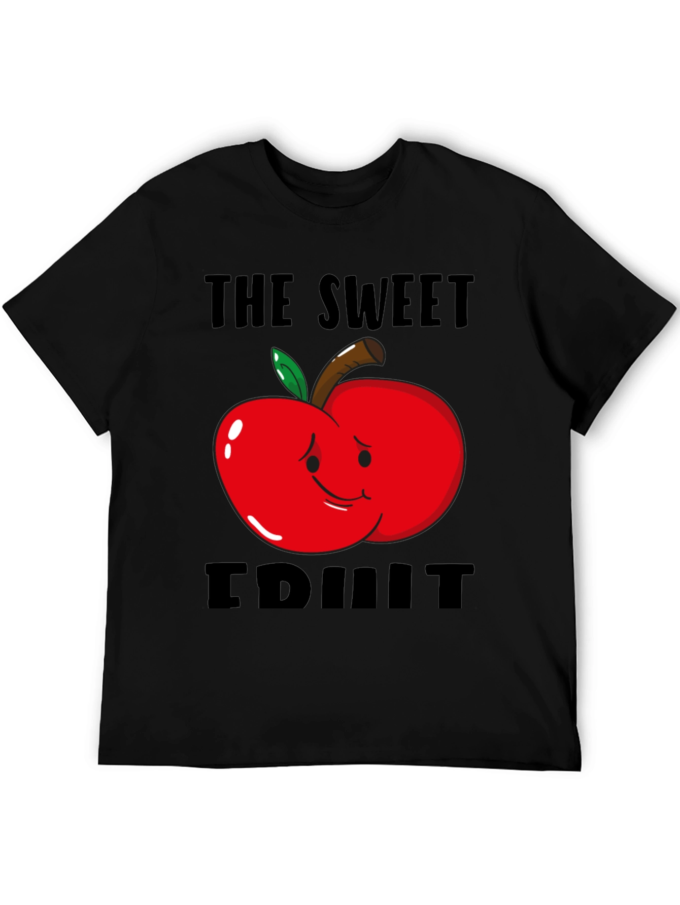 Black The Sweet Fruit Graphic T-Shirt - Black view 5
