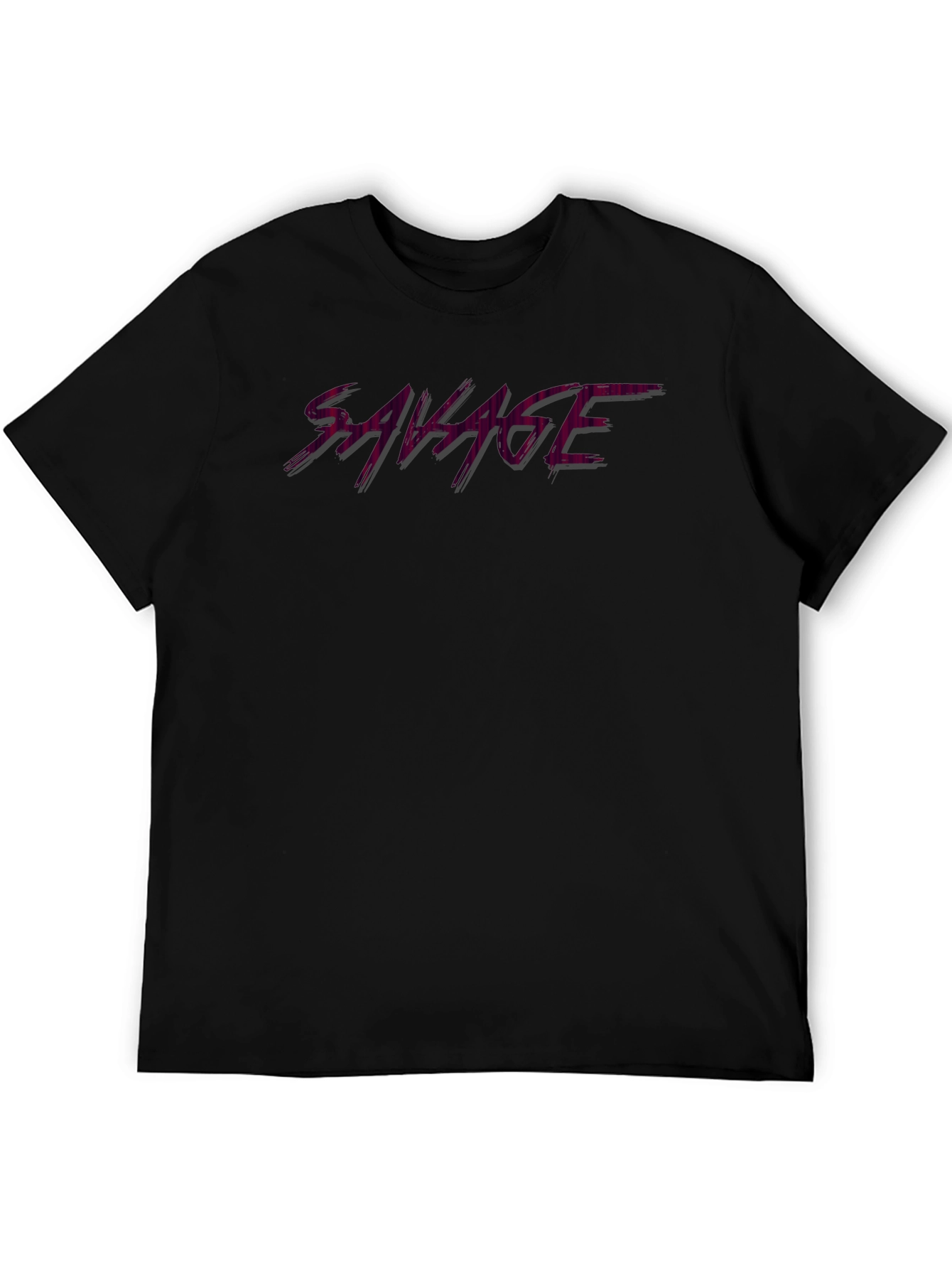 Black Savage Black T-Shirt - Stylish Graphic Tee view 5