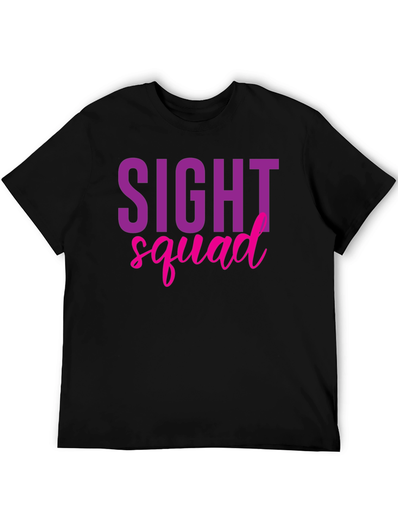 Black Sight Squad T-Shirt, Funny Eye Doctor Optometrist Tee view 5