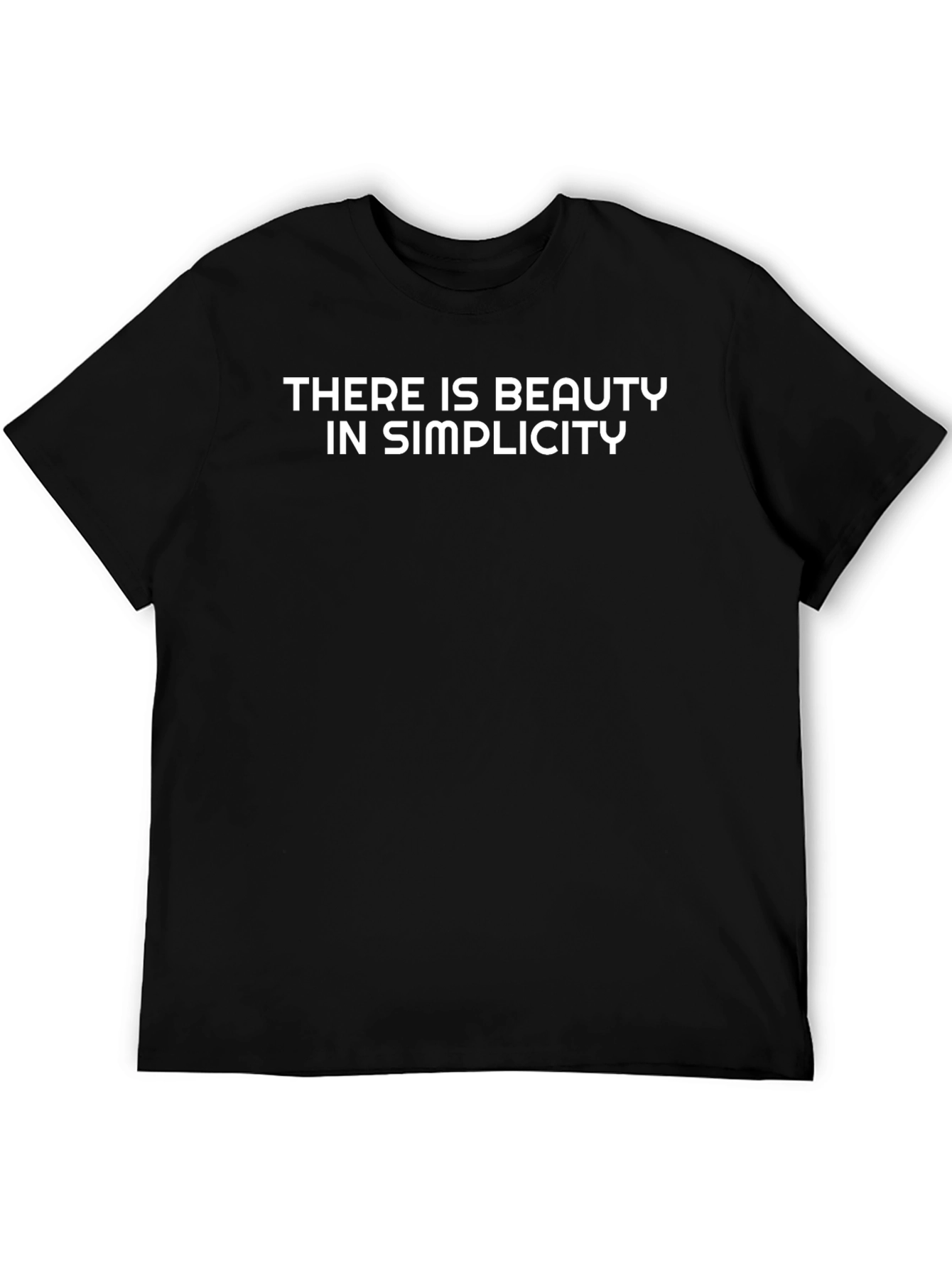 Black Simple Beauty T-Shirt - Black view 5