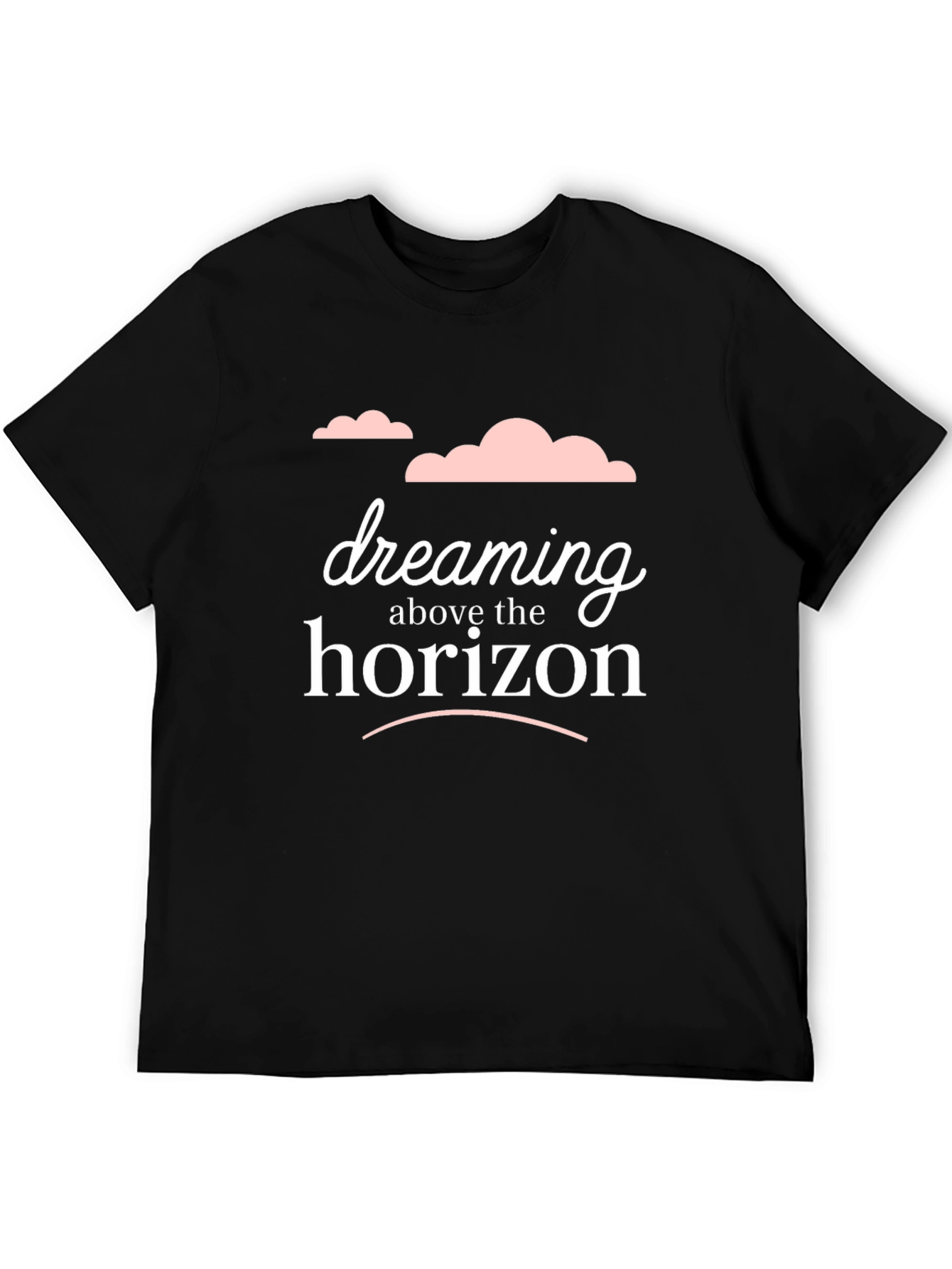 Black Dreaming Above the Horizon Graphic Tee - Black view 5