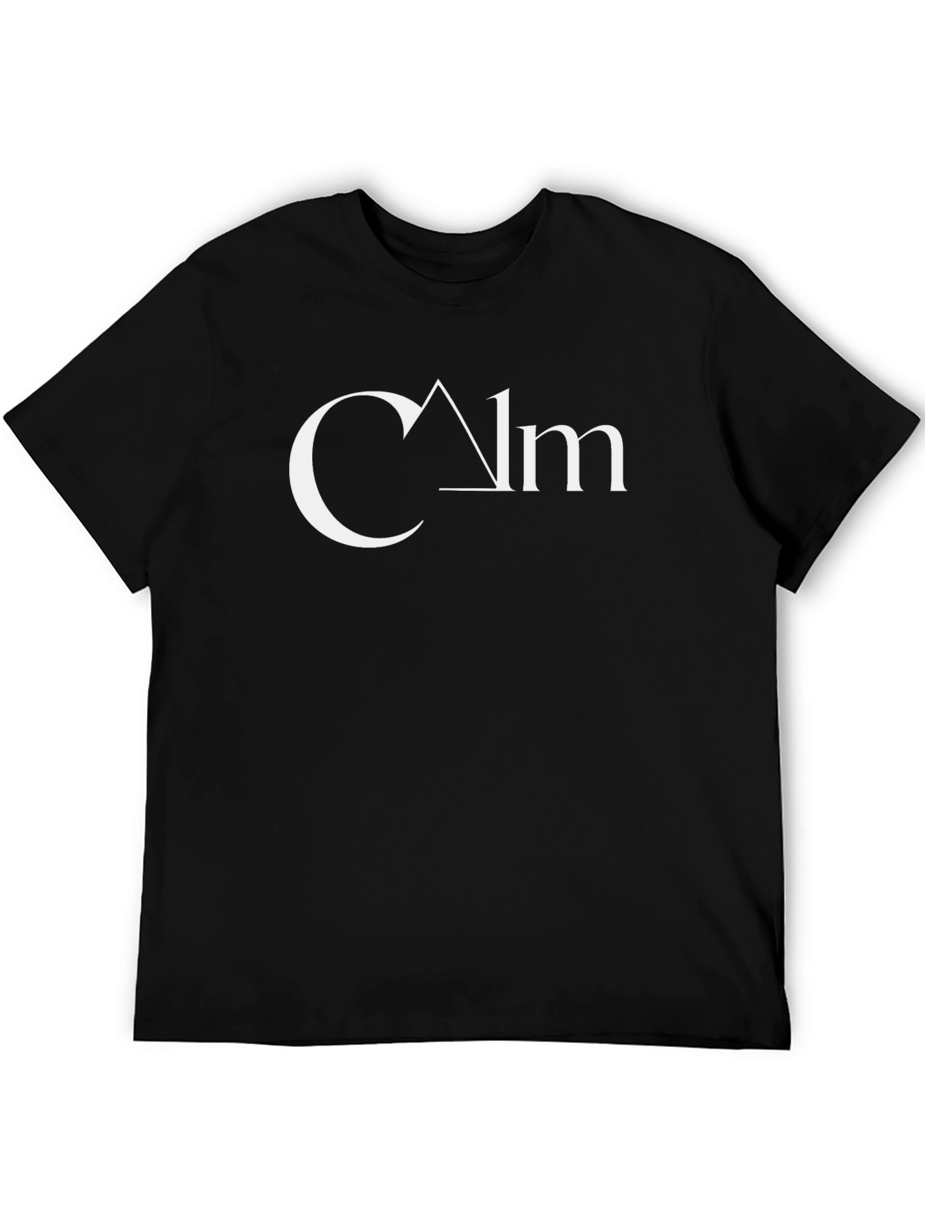 Black Calm Graphic Tee - Modern Design, Casual Comfort view 5