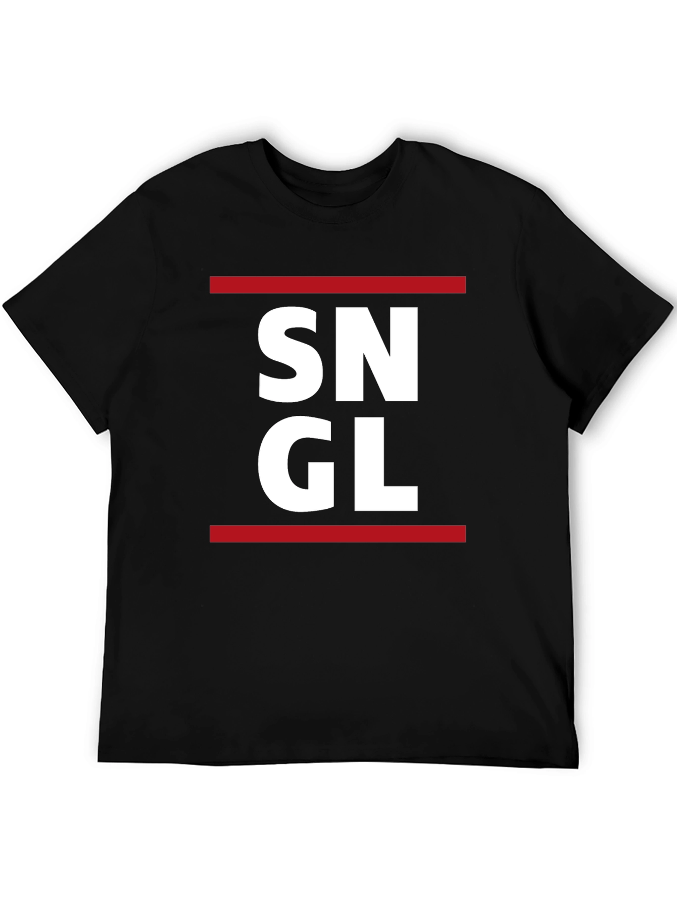Black SNGL Black Graphic Tee view 5