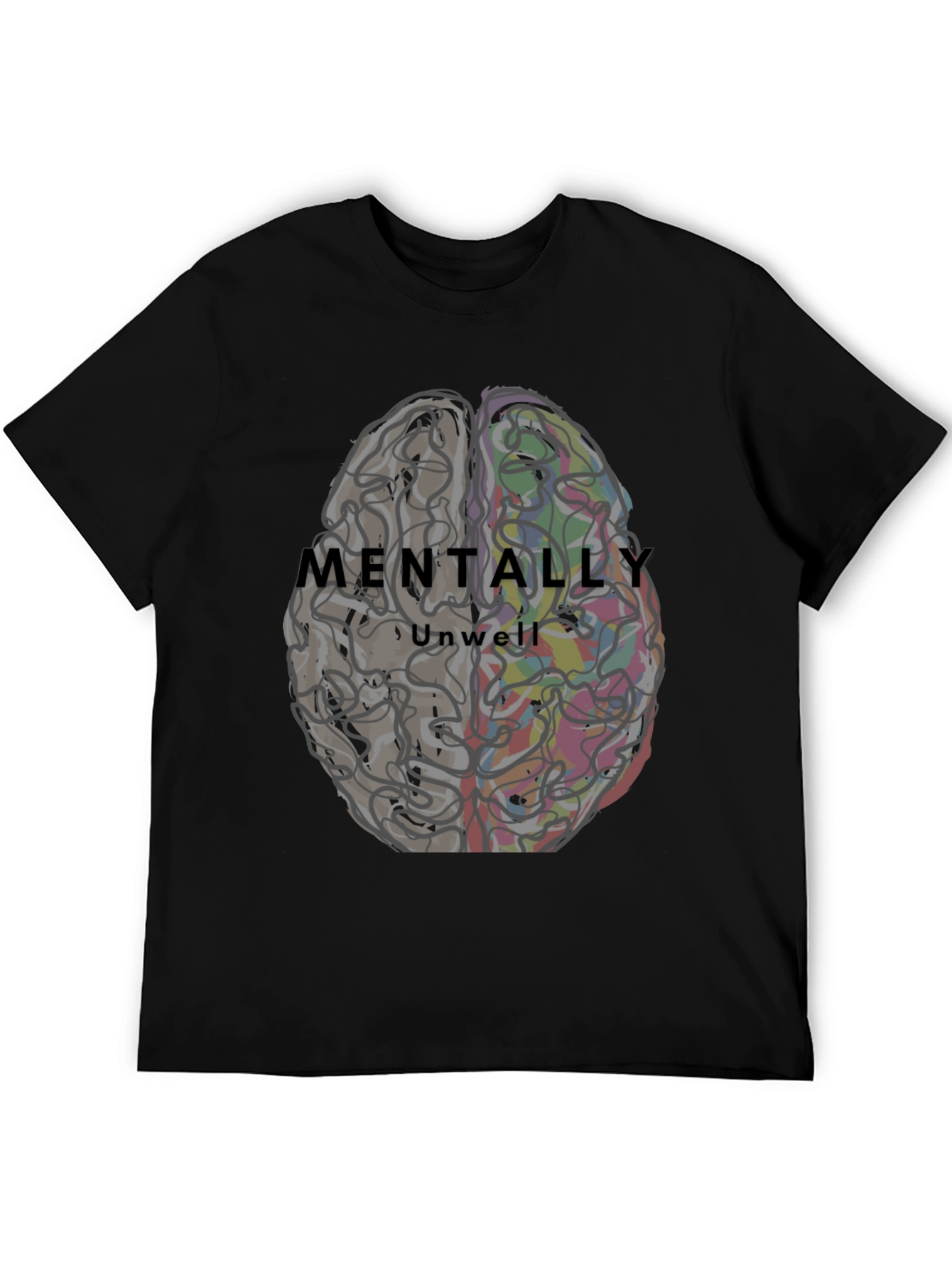Mentally Unwell Brain Graphic Tee - Unisex - 5