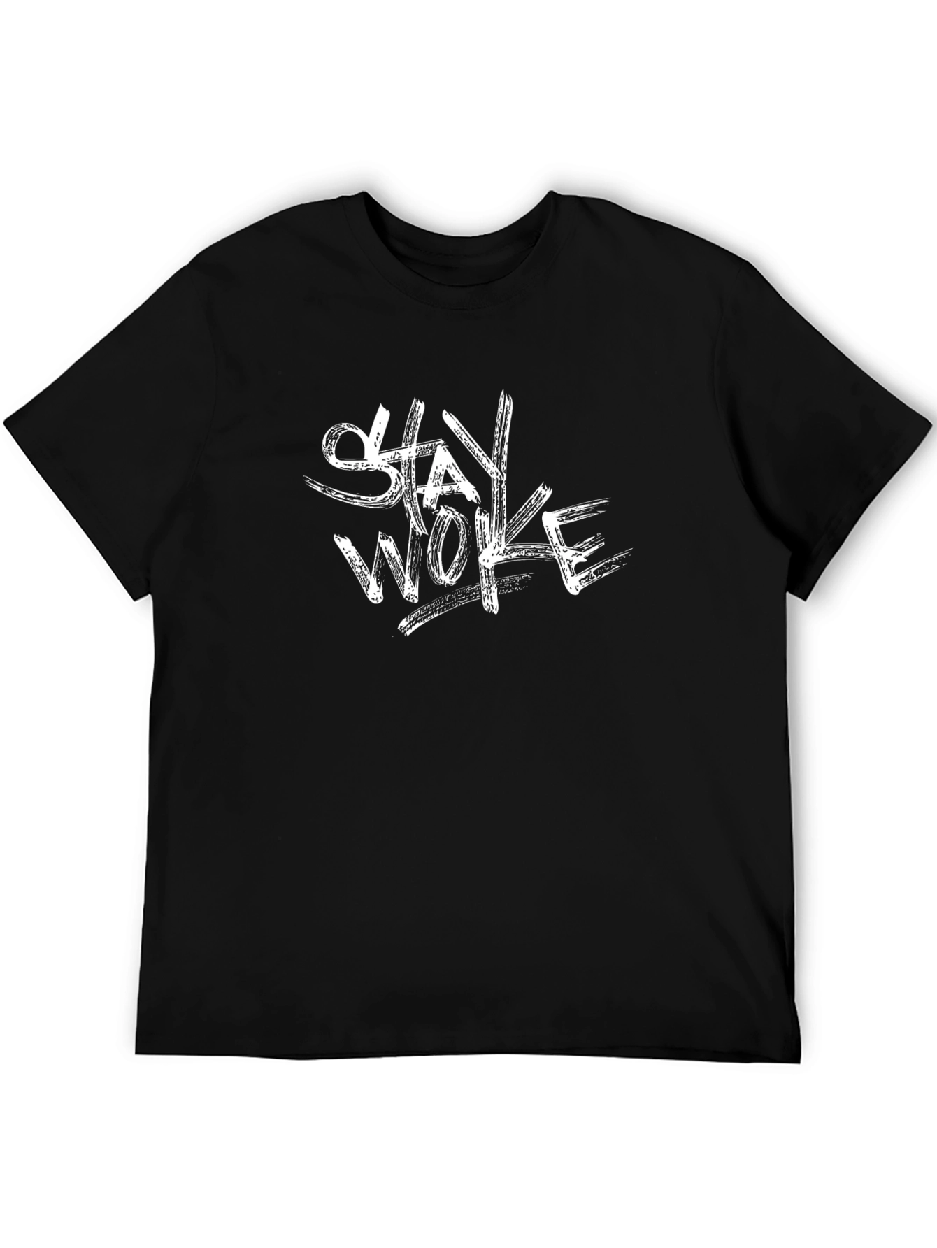 Black Stay Woke Graphic Tee - Mens view 5