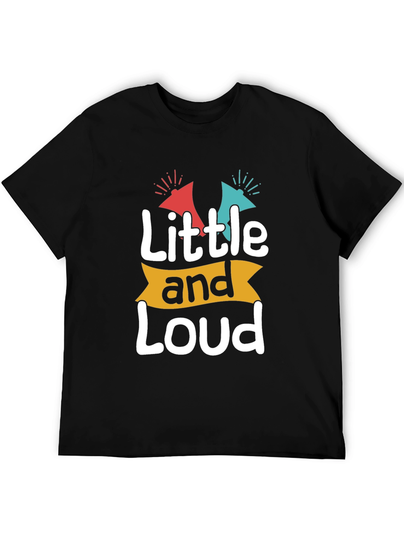 Black Little and Loud Graphic T-Shirt view 5