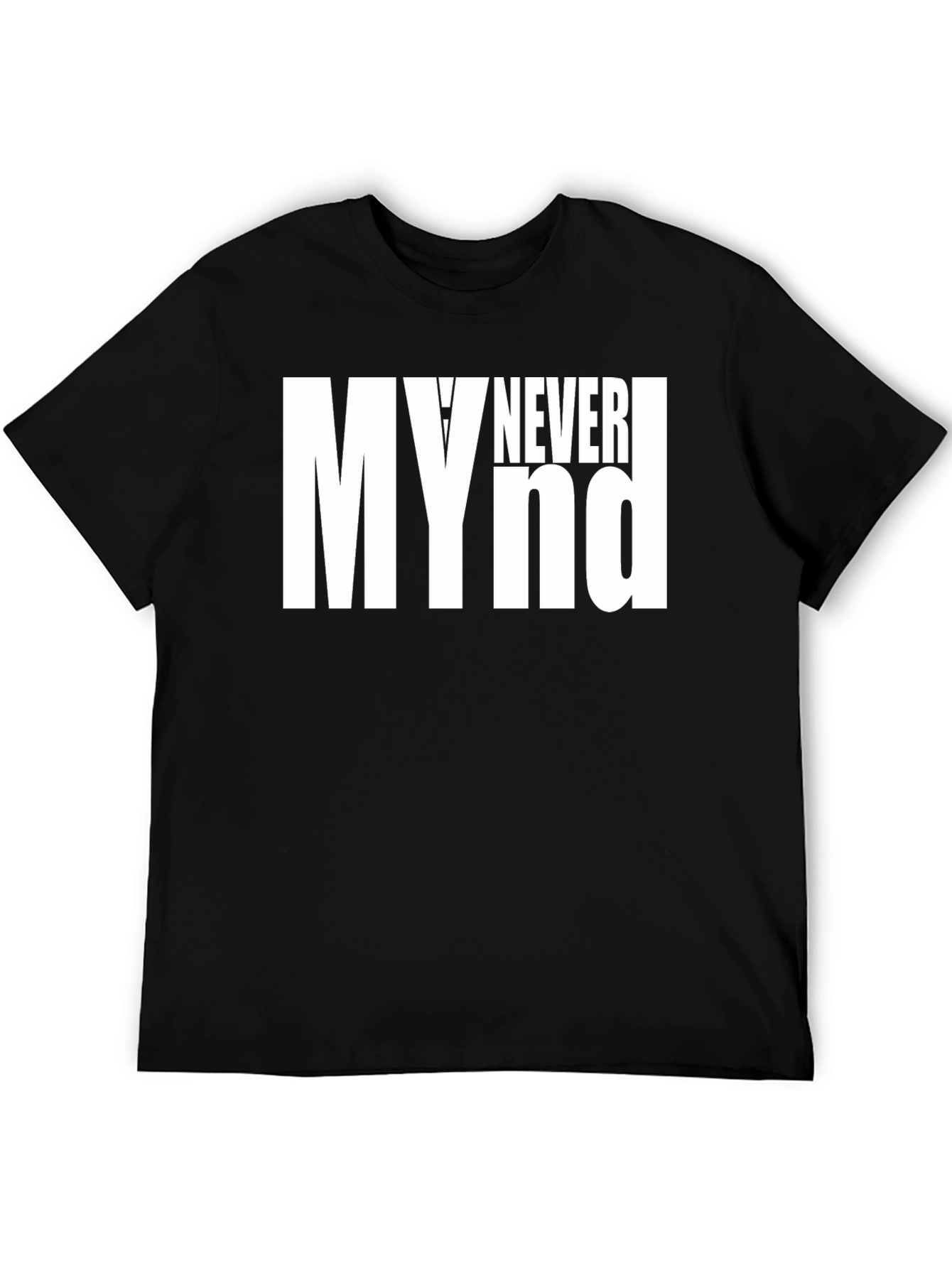 Black My Never Mind Graphic Tee - Black view 5