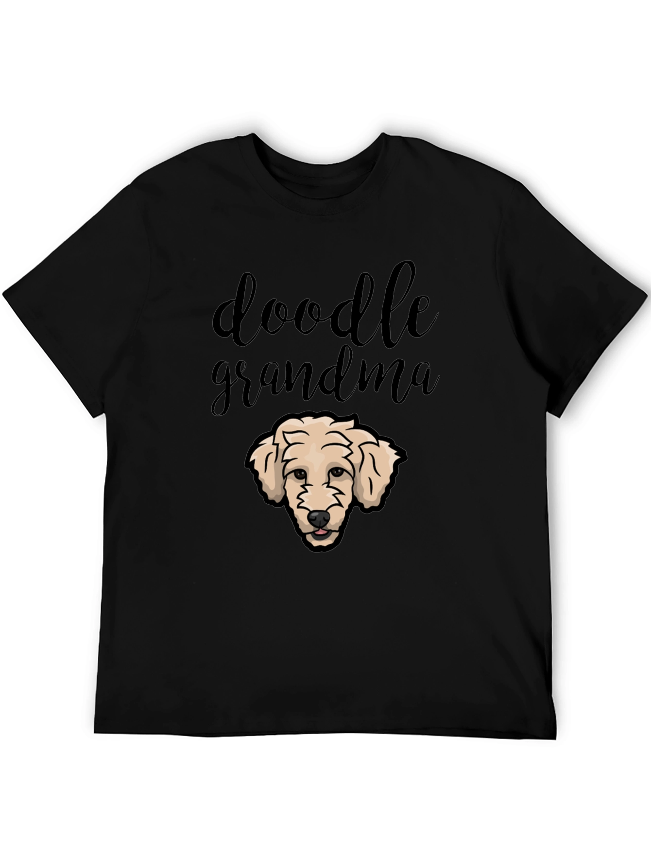 Black Doodle Grandma Dog T-Shirt view 5