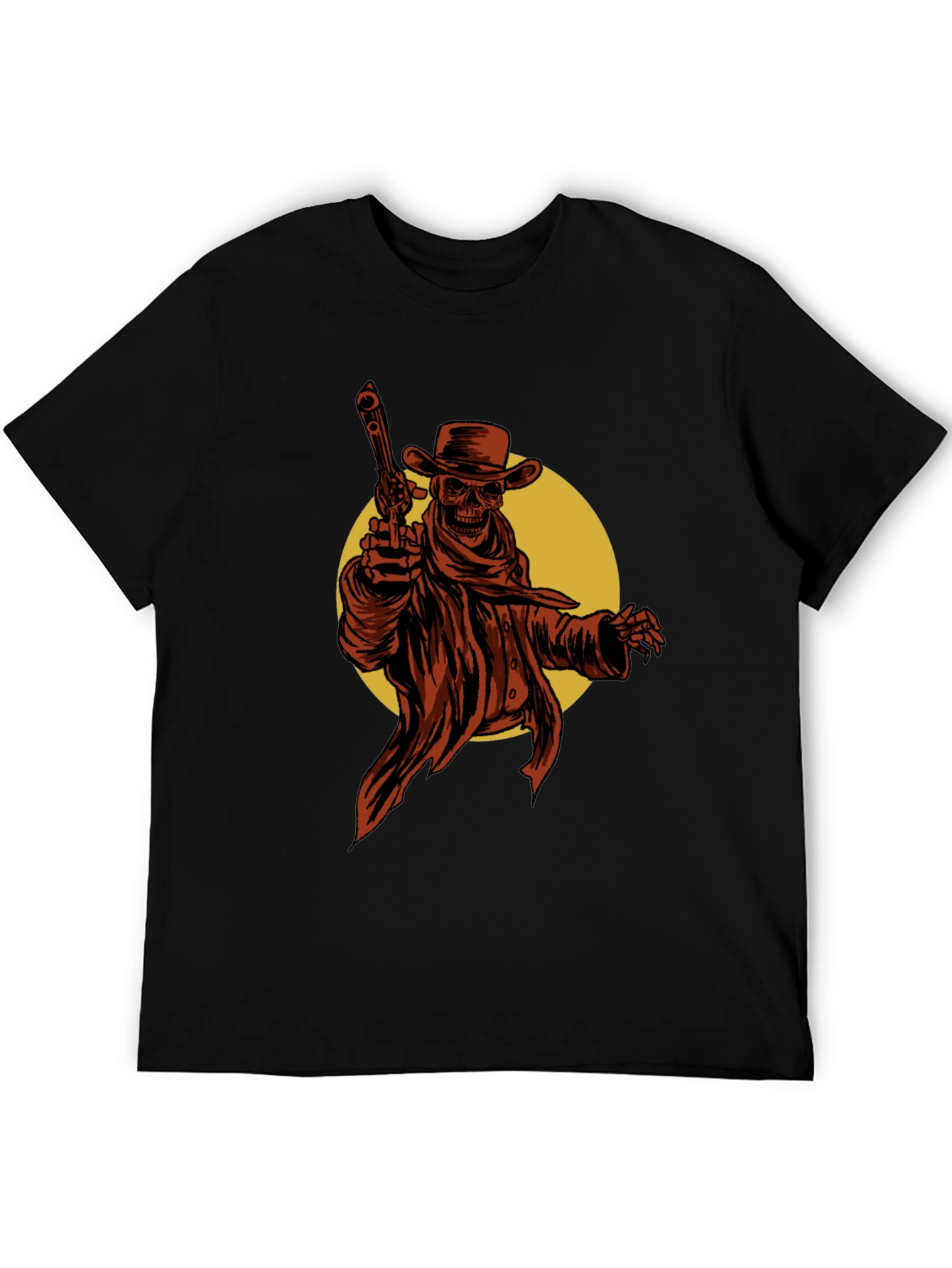 Black Skeleton Cowboy T-Shirt view 5