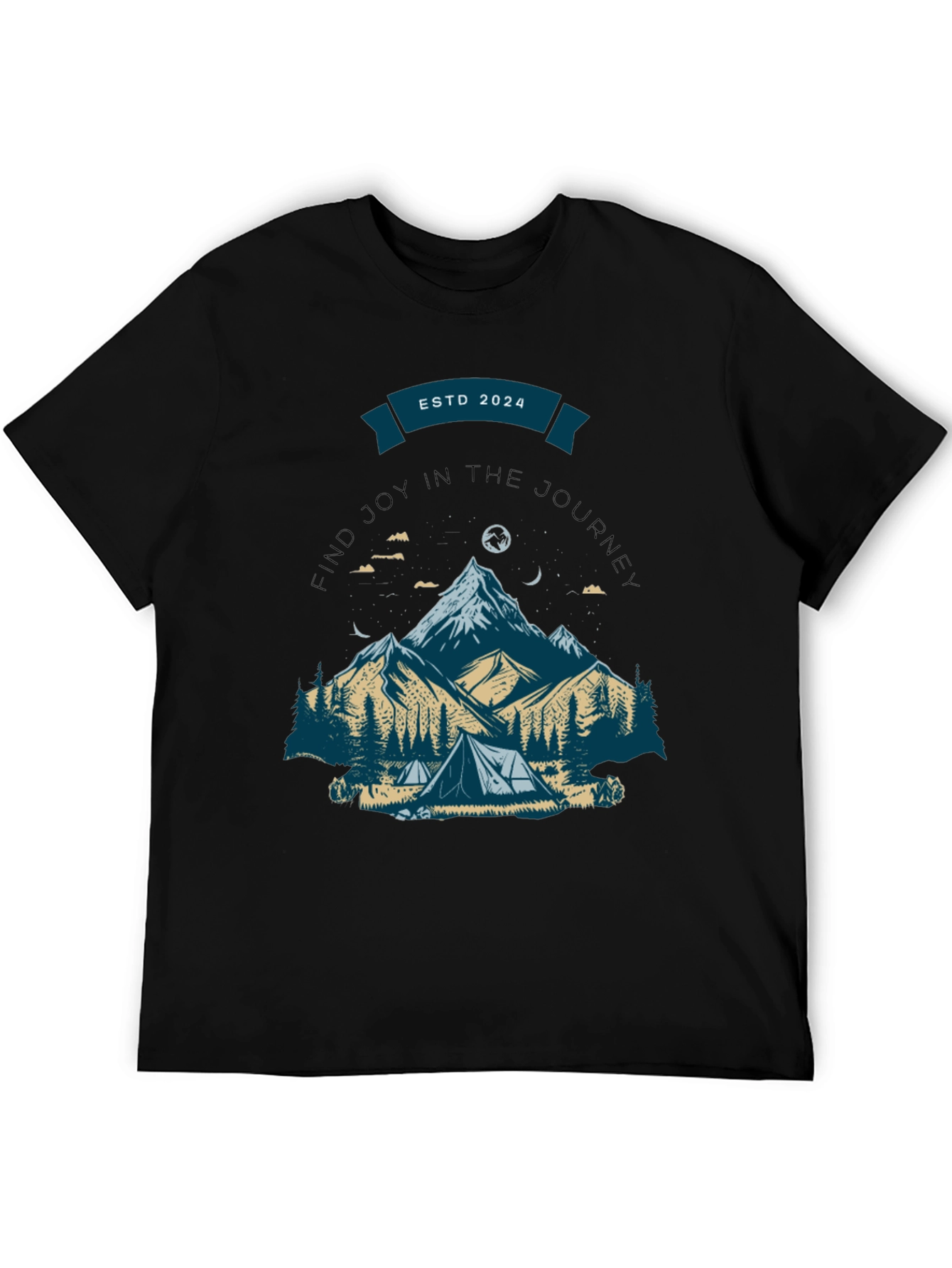 Black Mountain Adventure T-Shirt - Find Joy in the Journey view 5