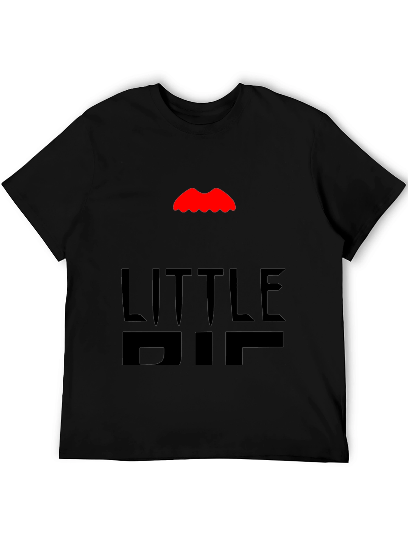 Black Little Big Tee - Funny Graphic T-Shirt view 5