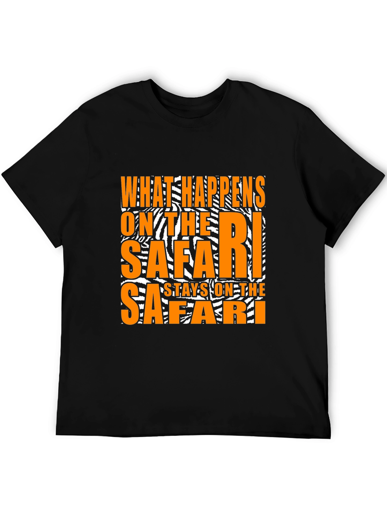 Black Safari T-Shirt: What Happens on Safari Stays... view 5