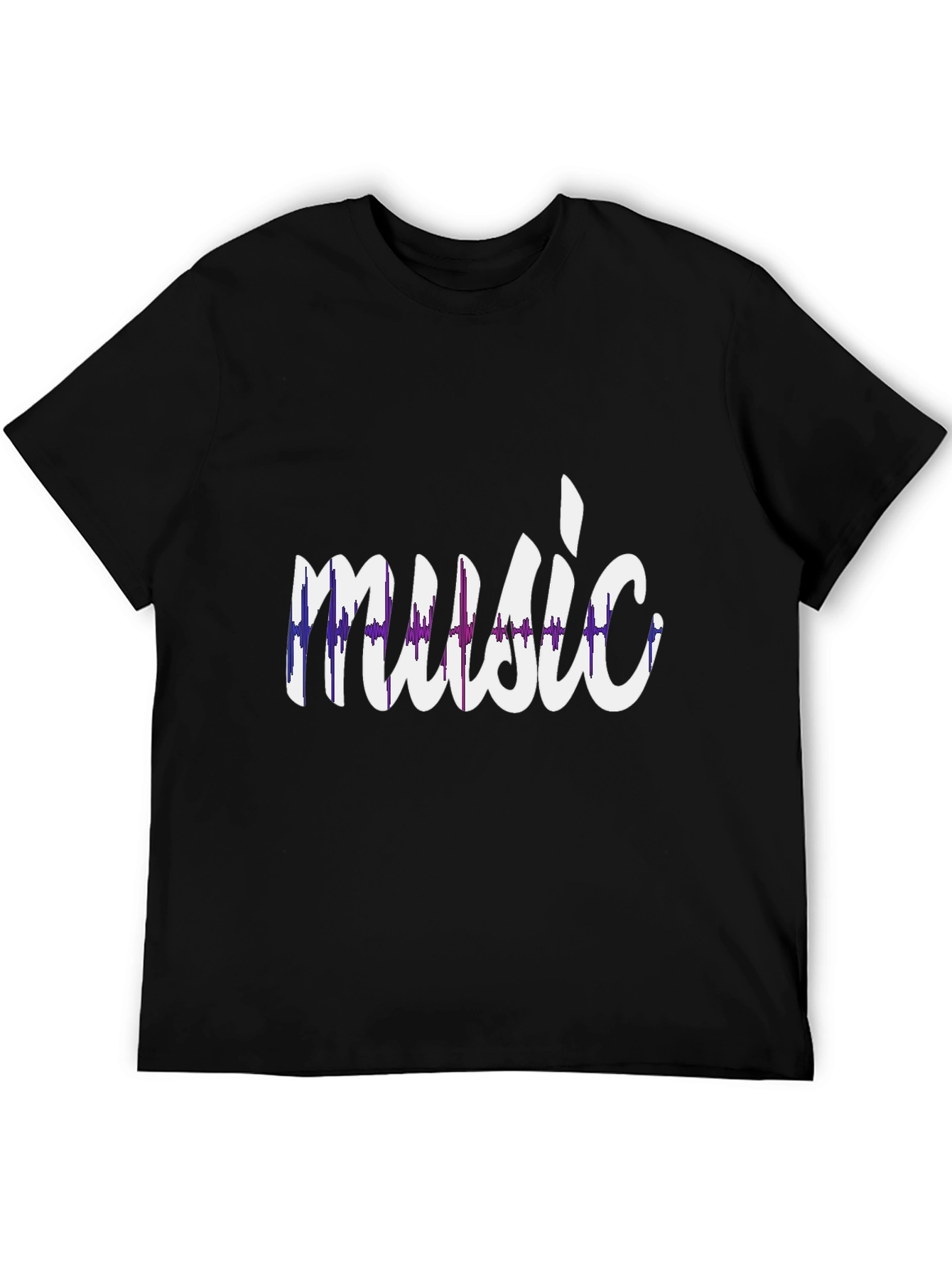 Black Music Lover Graphic Tee - Stylish Black T-Shirt view 5