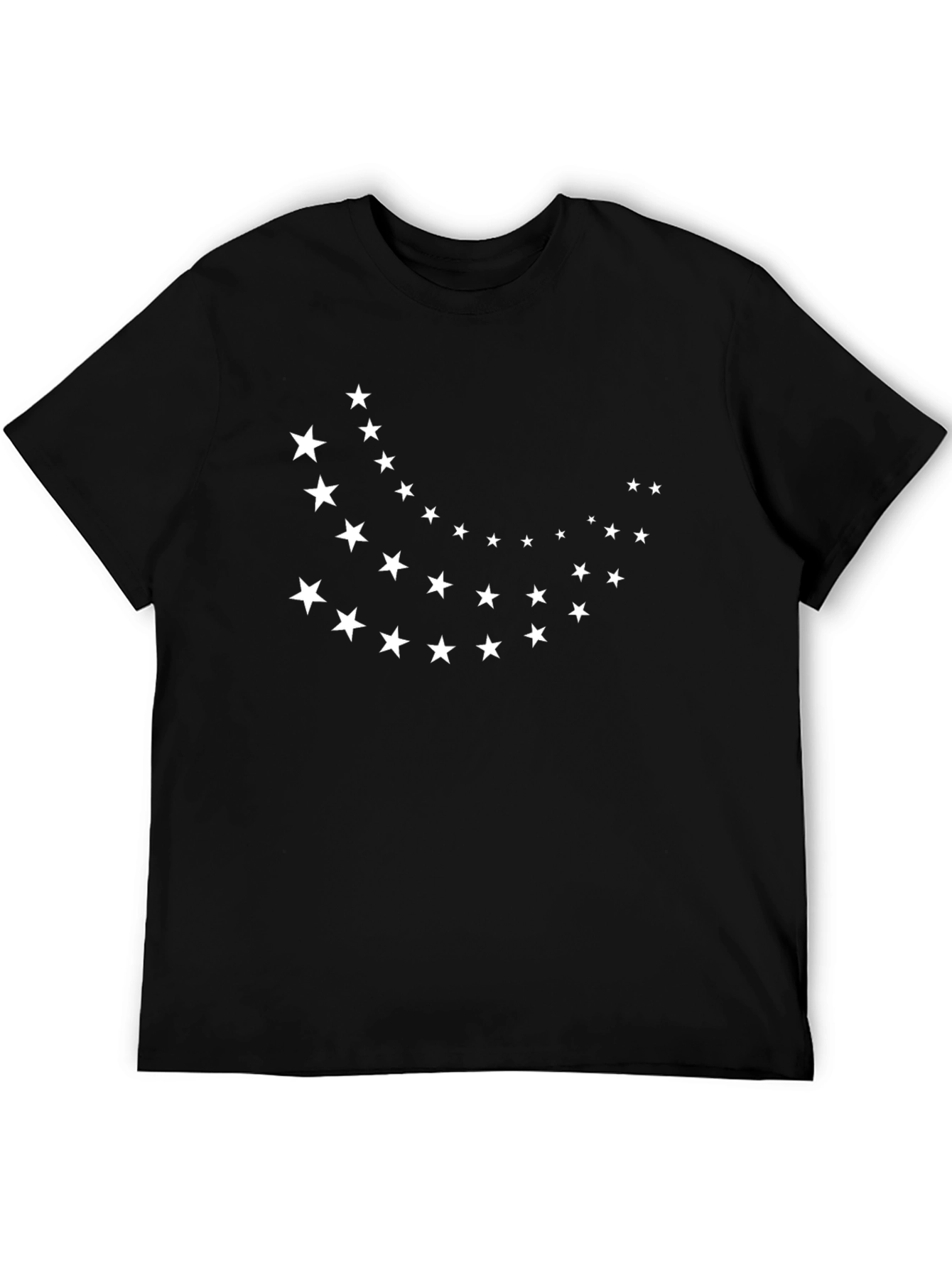 Black Black T-Shirt with Star Design view 5