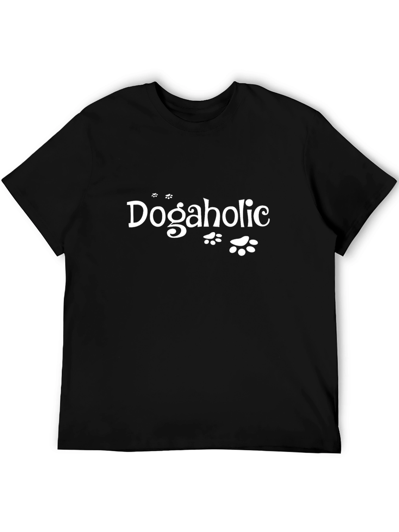 Dogaholic T-Shirt - Black Novelty Tee - 5