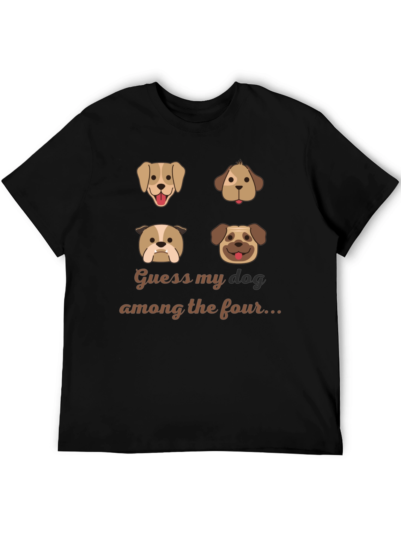 Black Dog Lover Tee: Guess My Dog T-Shirt view 5
