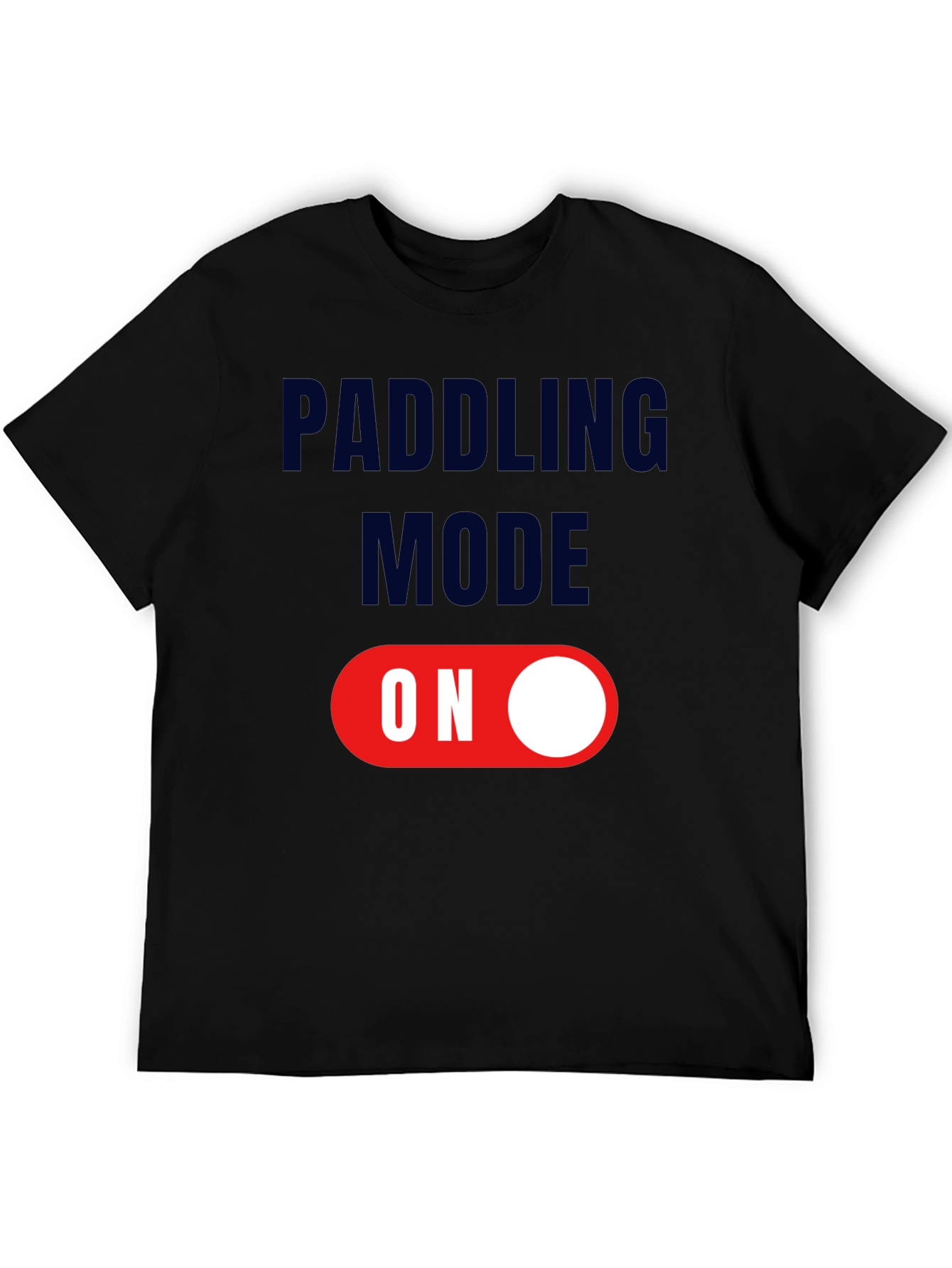 Black Paddling Mode On T-Shirt view 5