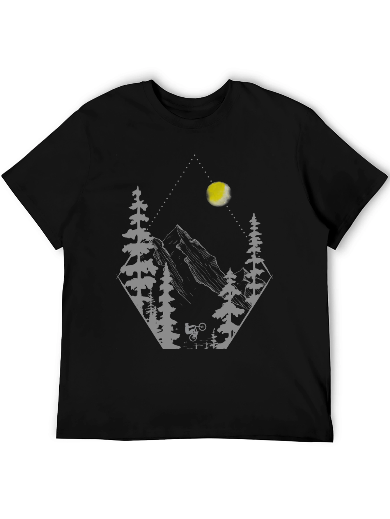 Black Mountain Biker Graphic T-Shirt - Adventure Ready view 5