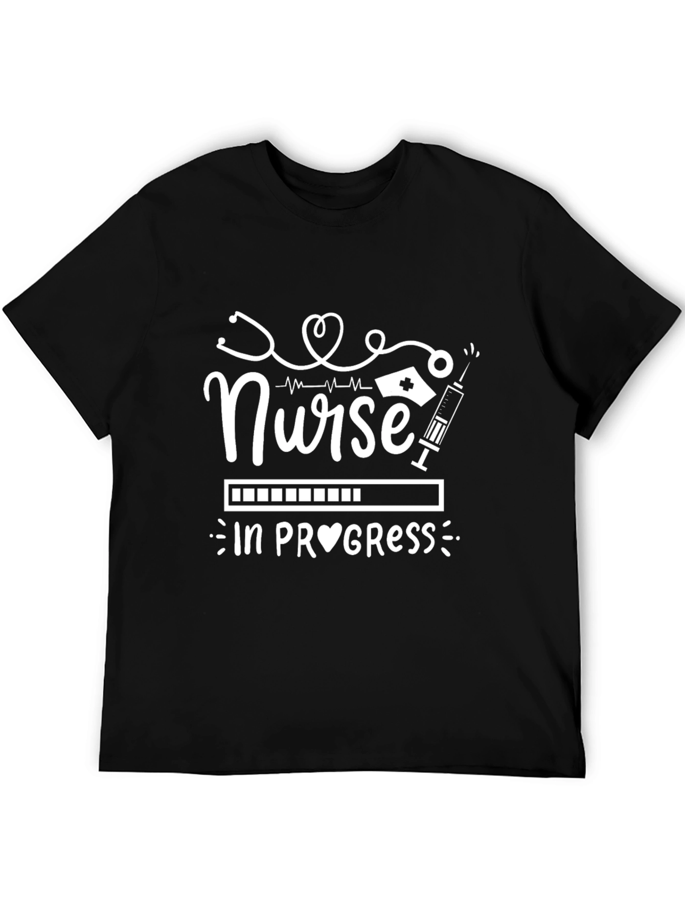 Black Nurse in Progress T-Shirt - Medical Gift view 5