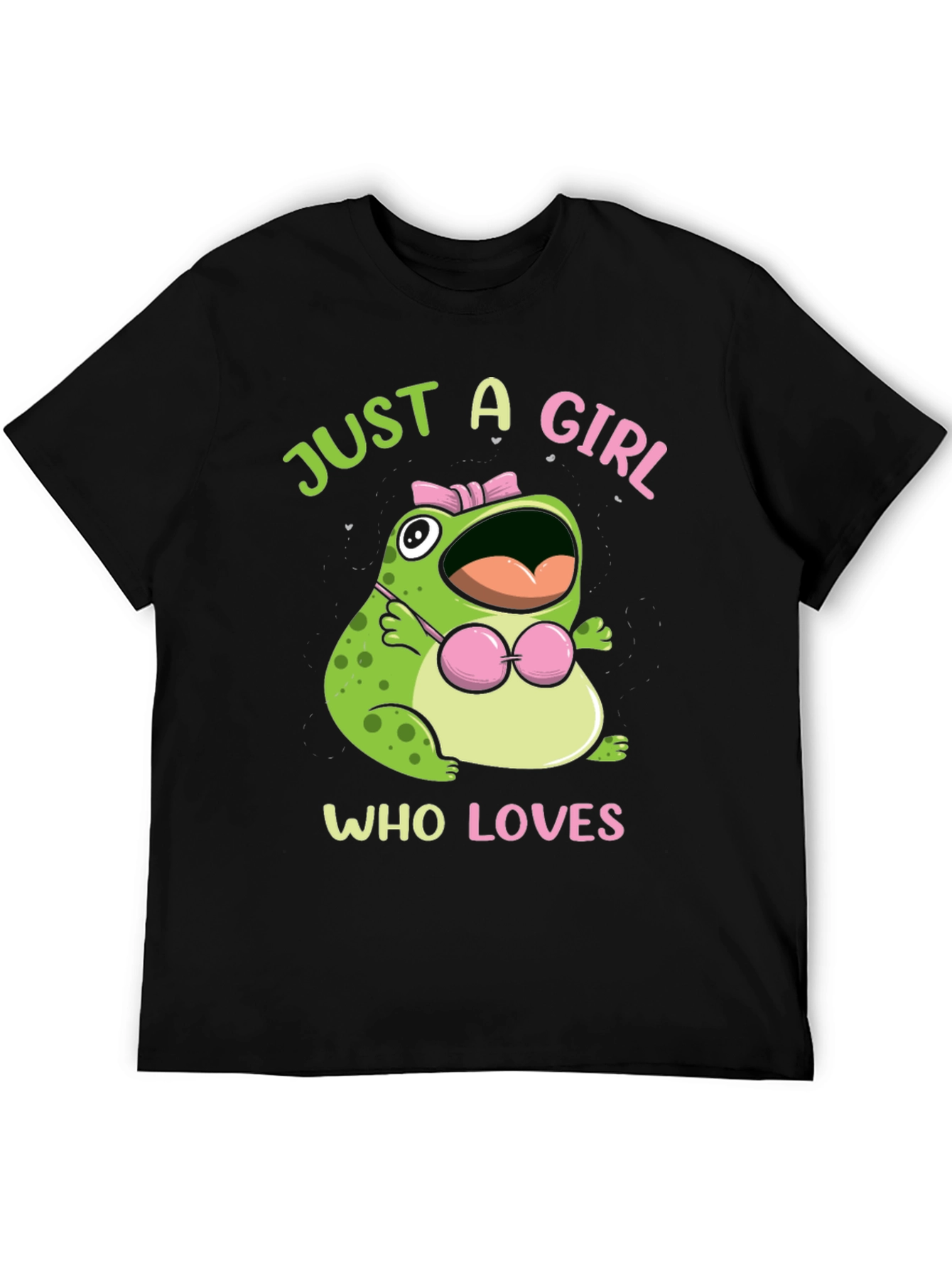 Black Funny Frog Lover T-Shirt view 5