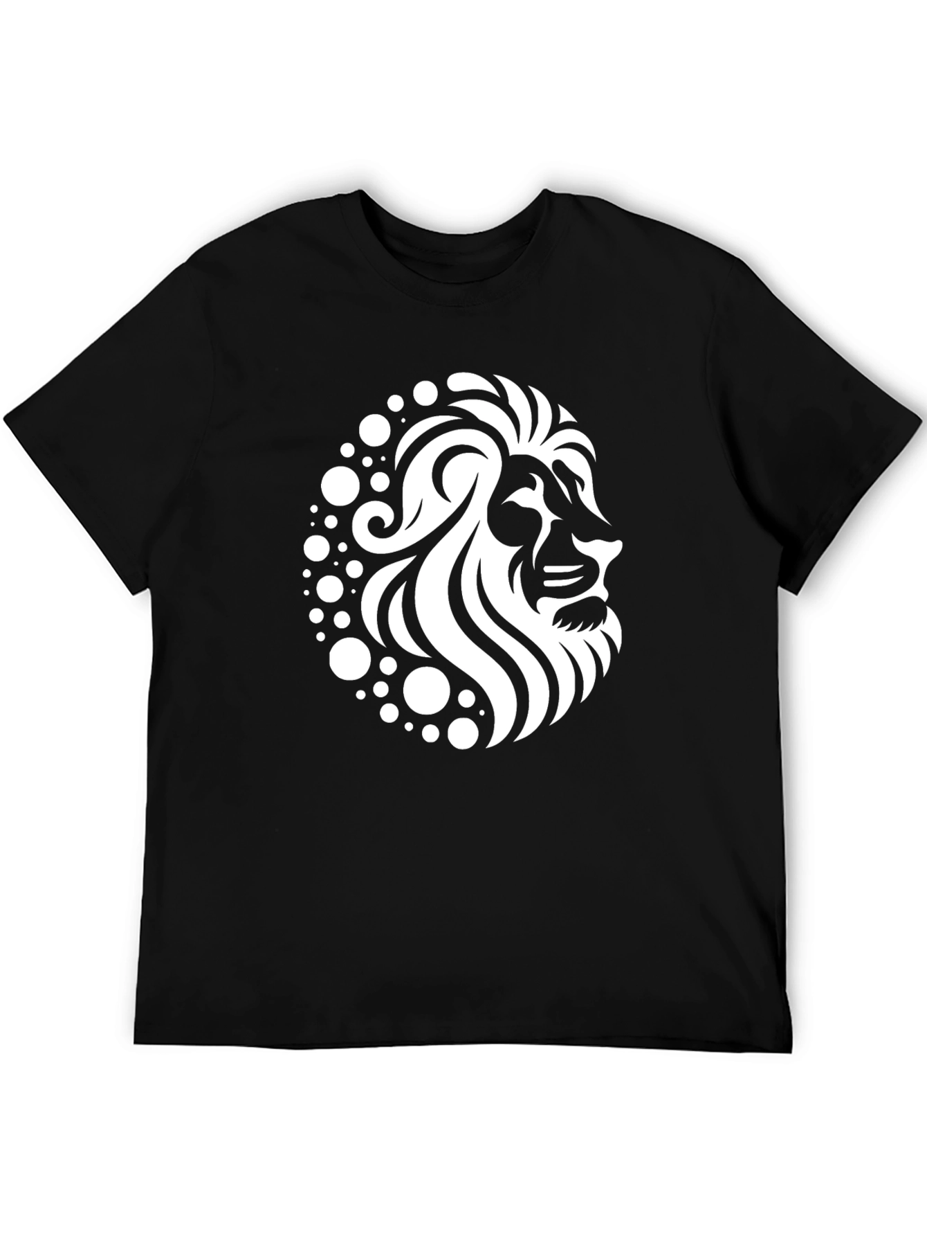 Black Lion Graphic Black T-Shirt - Stylish Men's Apparel view 5