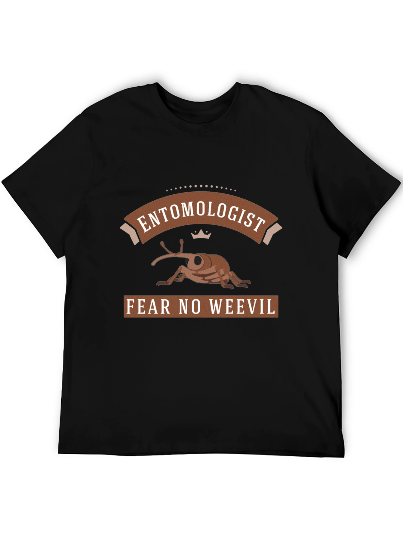 Black Entomologist Fear No Weevil Graphic T-Shirt view 5