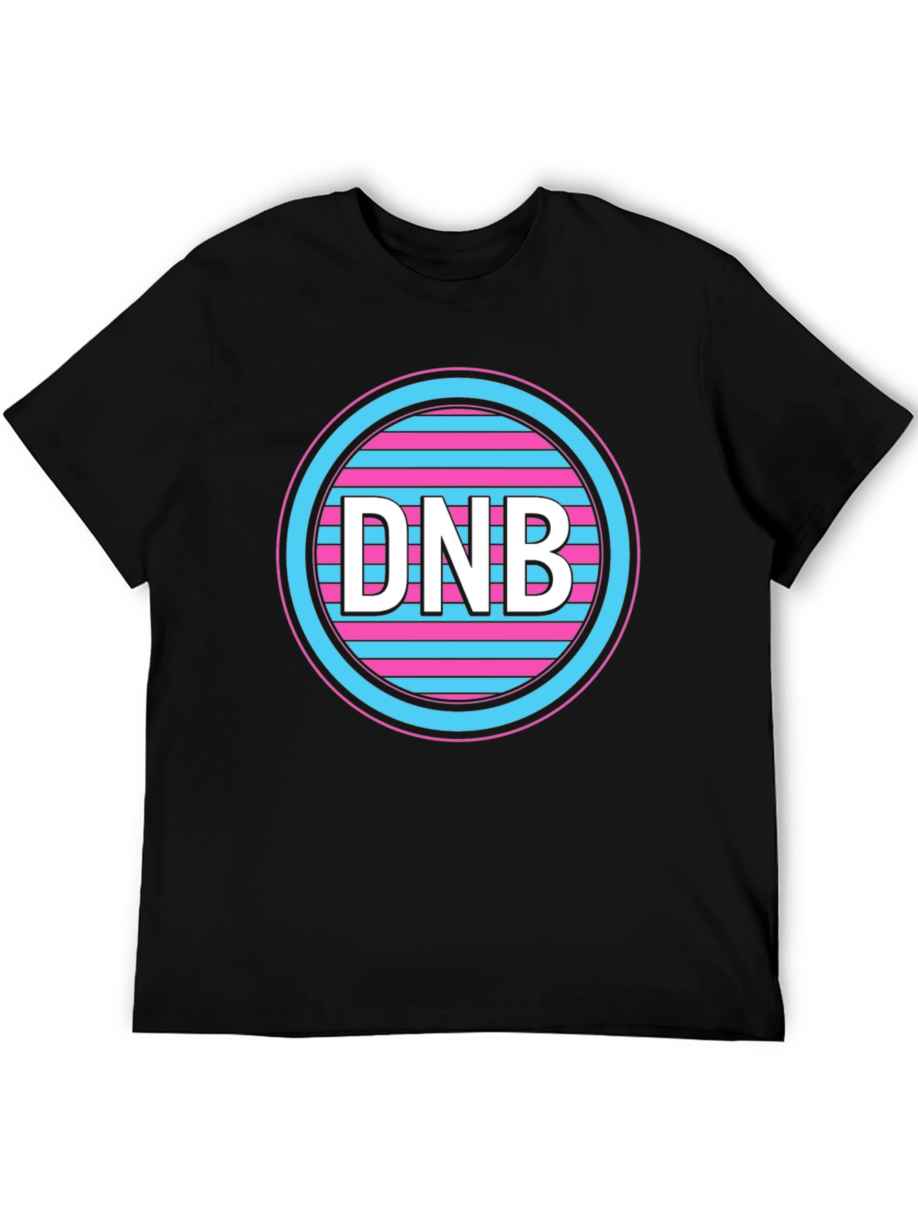 Black DNB Circle Graphic Tee - Black view 5
