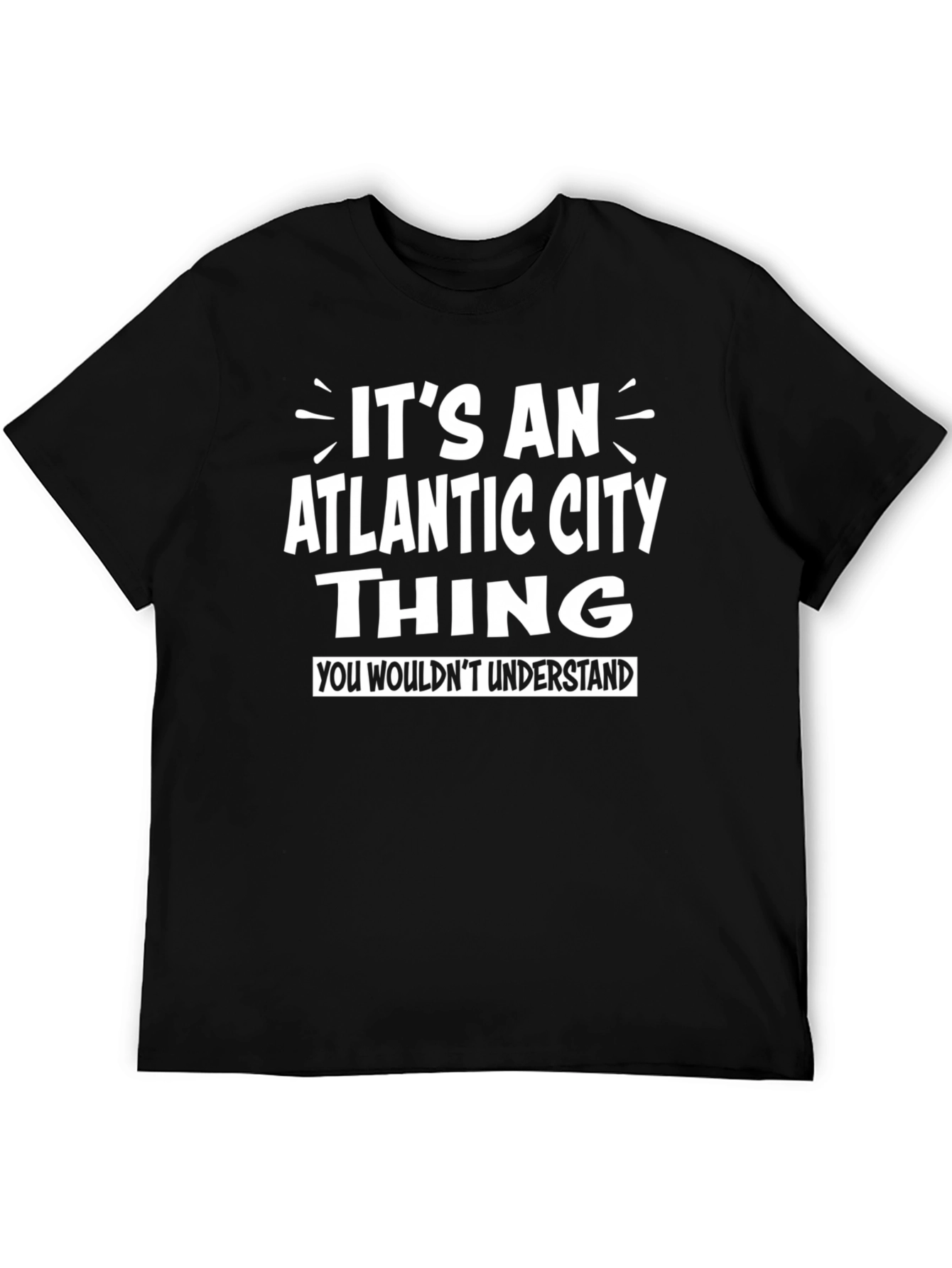 Black Atlantic City Thing Graphic T-Shirt view 5