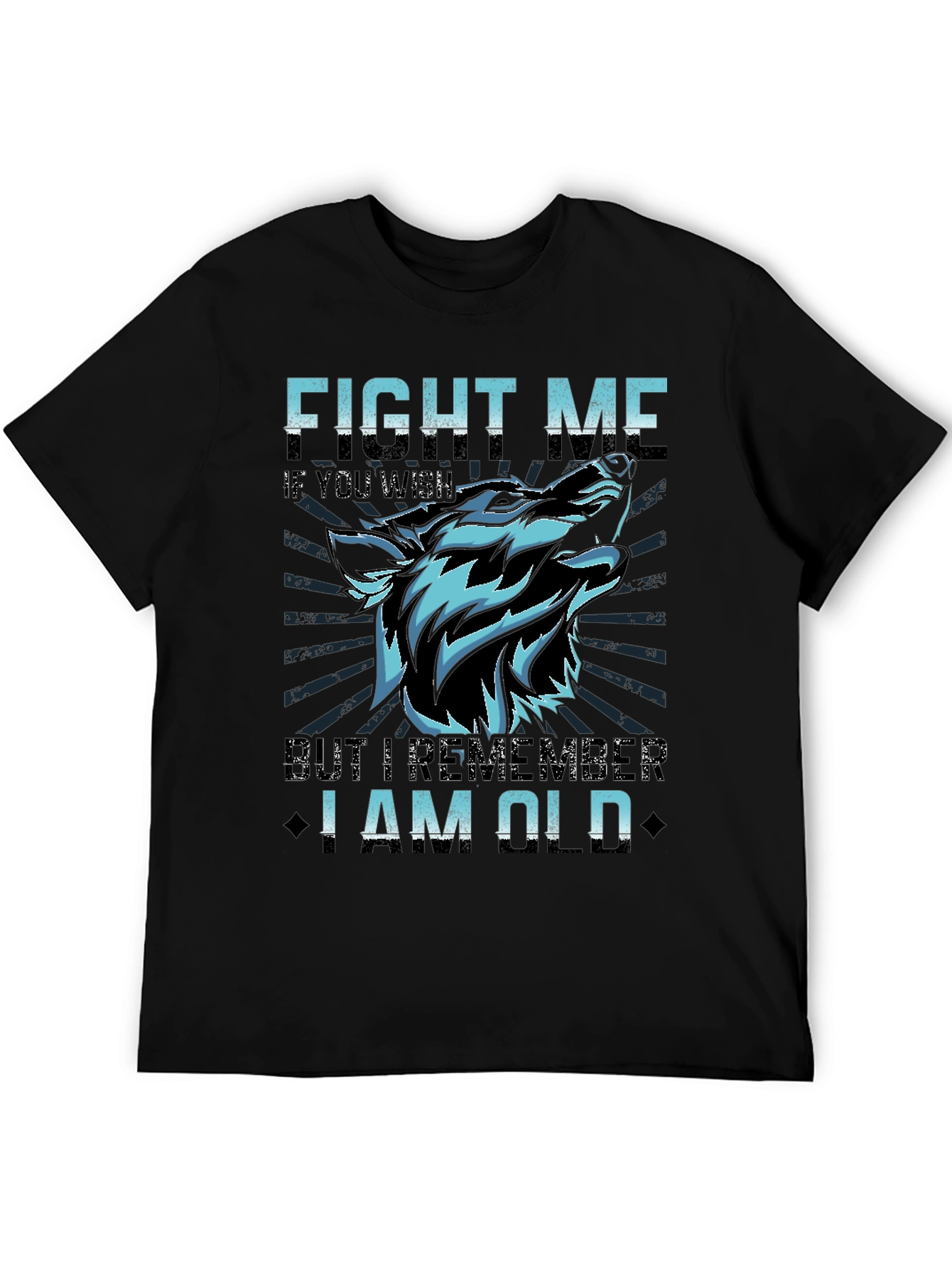Black Fight Me If You Wish T-Shirt view 5