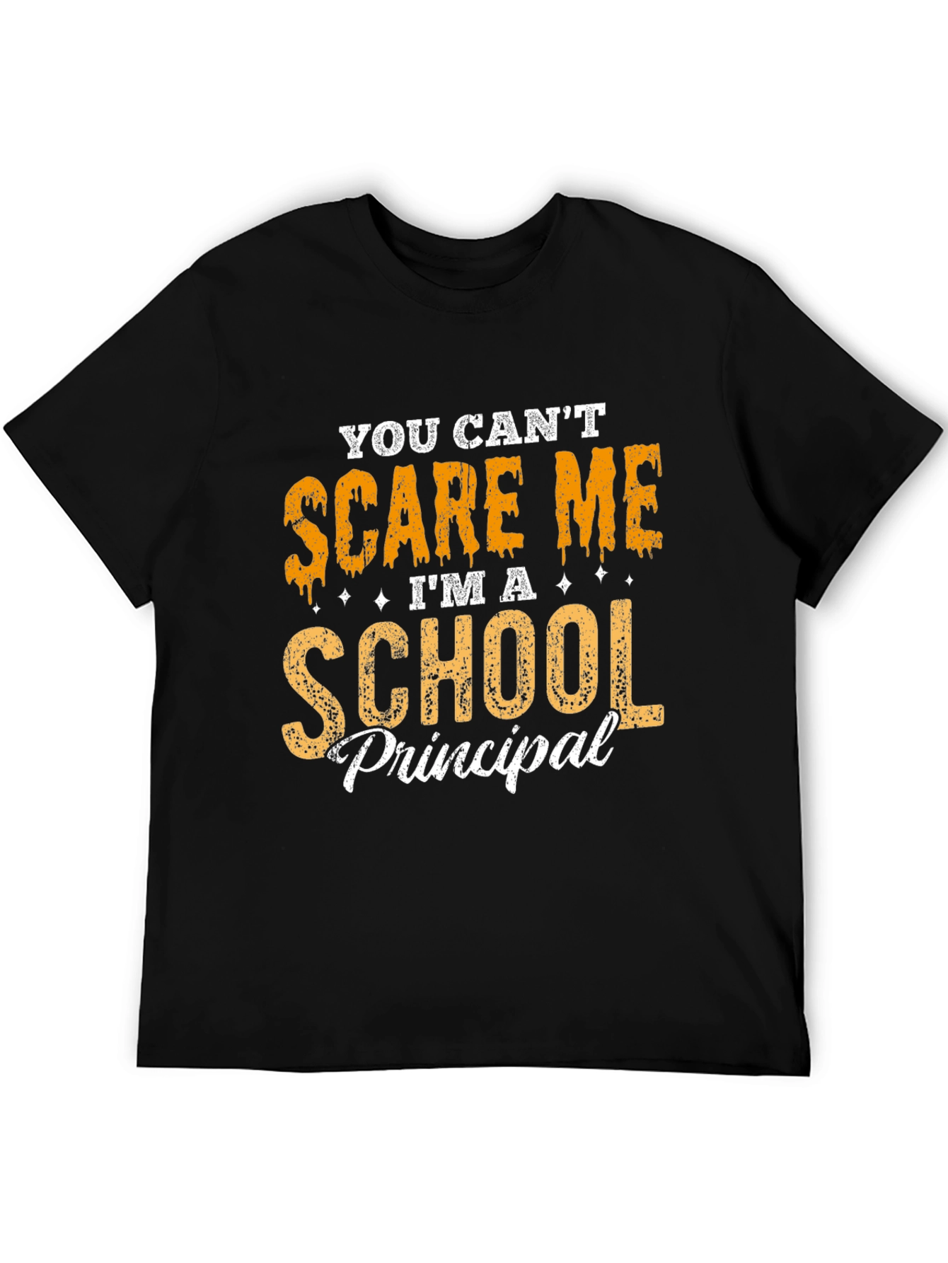Black School Principal T-Shirt - Funny Halloween Scare Tee view 5