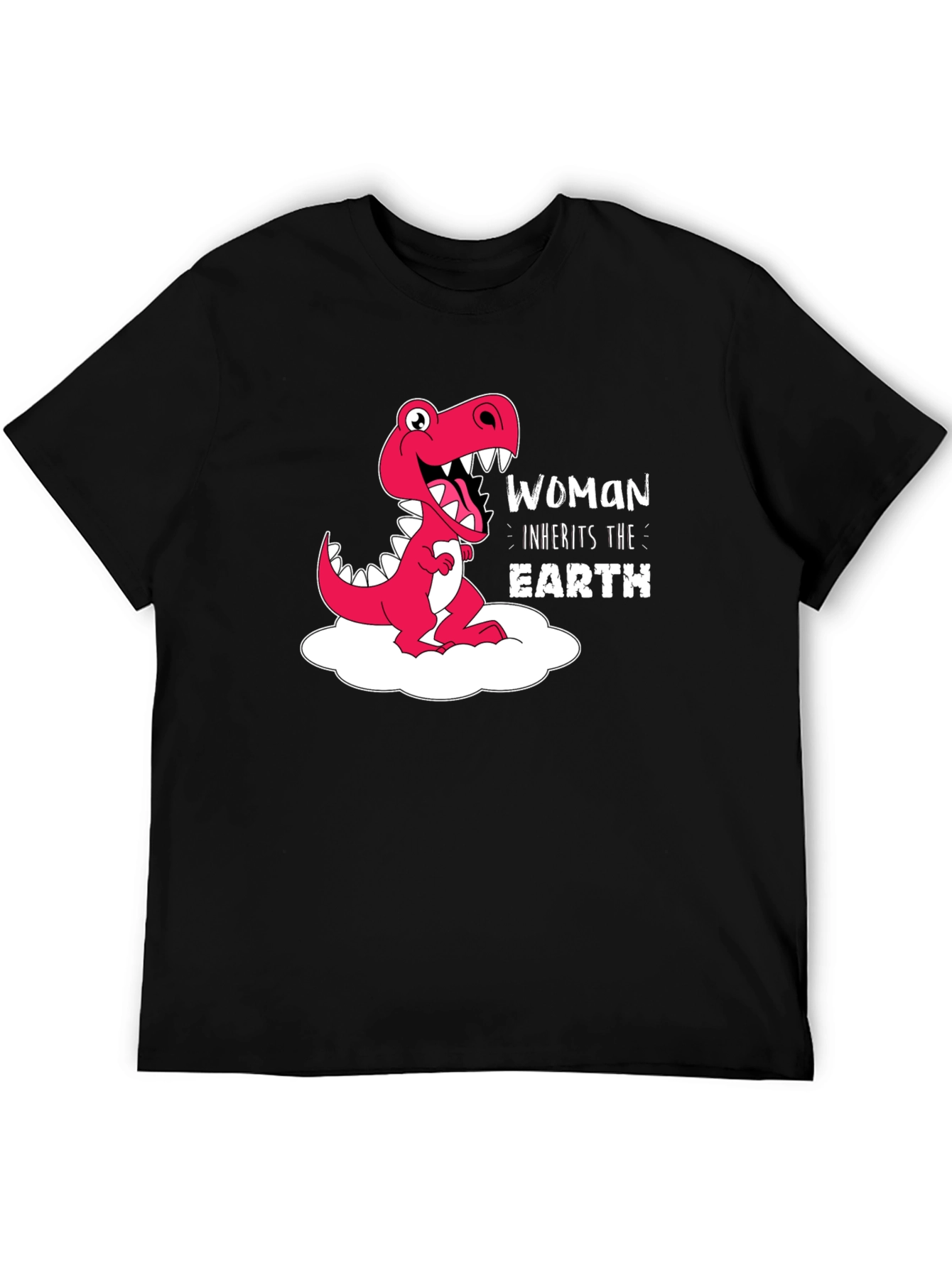 Black Woman Inherits the Earth Dinosaur Graphic Tee view 5