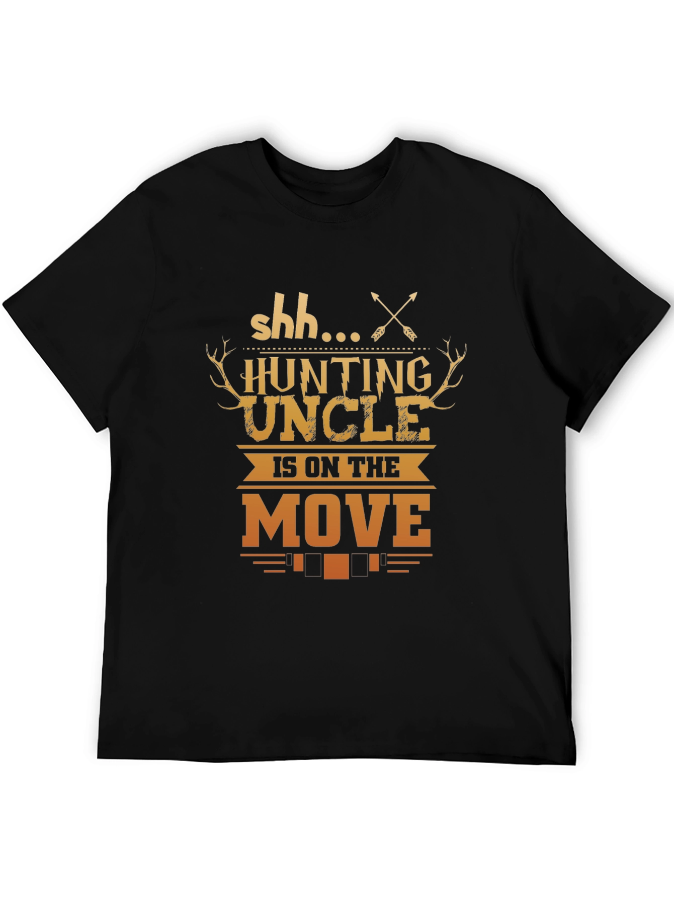 Black Hunting Uncle T-Shirt - On The Move Graphic Tee view 5