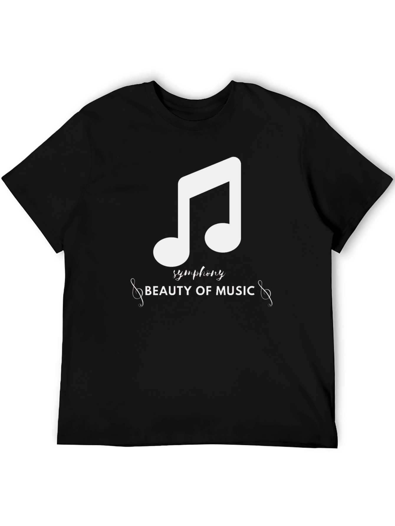 Black Musical Symphony Black Graphic Tee view 5