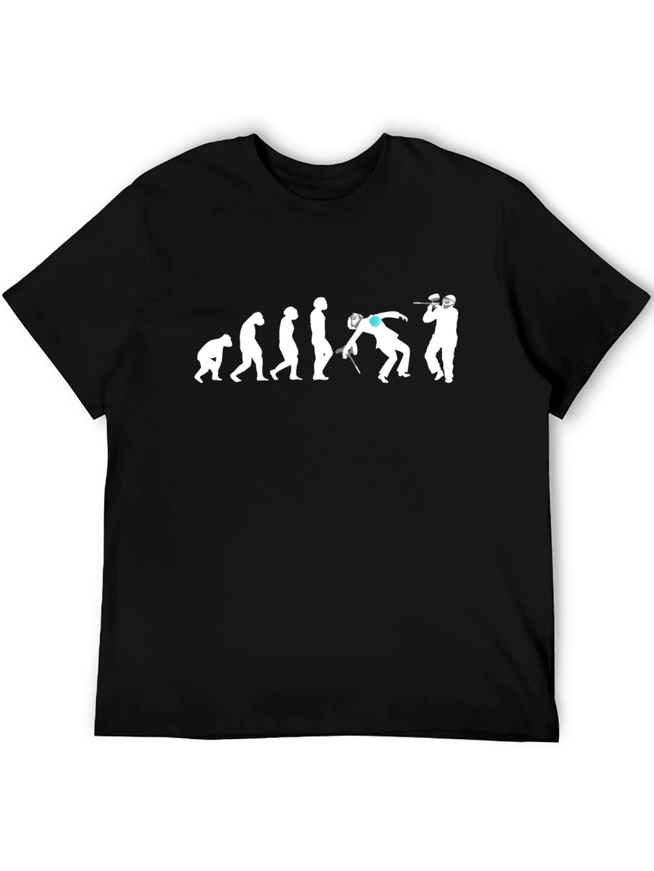 Black Paintball Evolution Black T-Shirt view 5