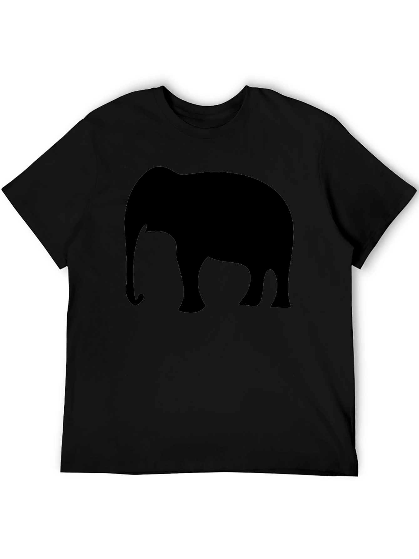 Black Black Elephant Graphic Tee - Men's Crew Neck view 5