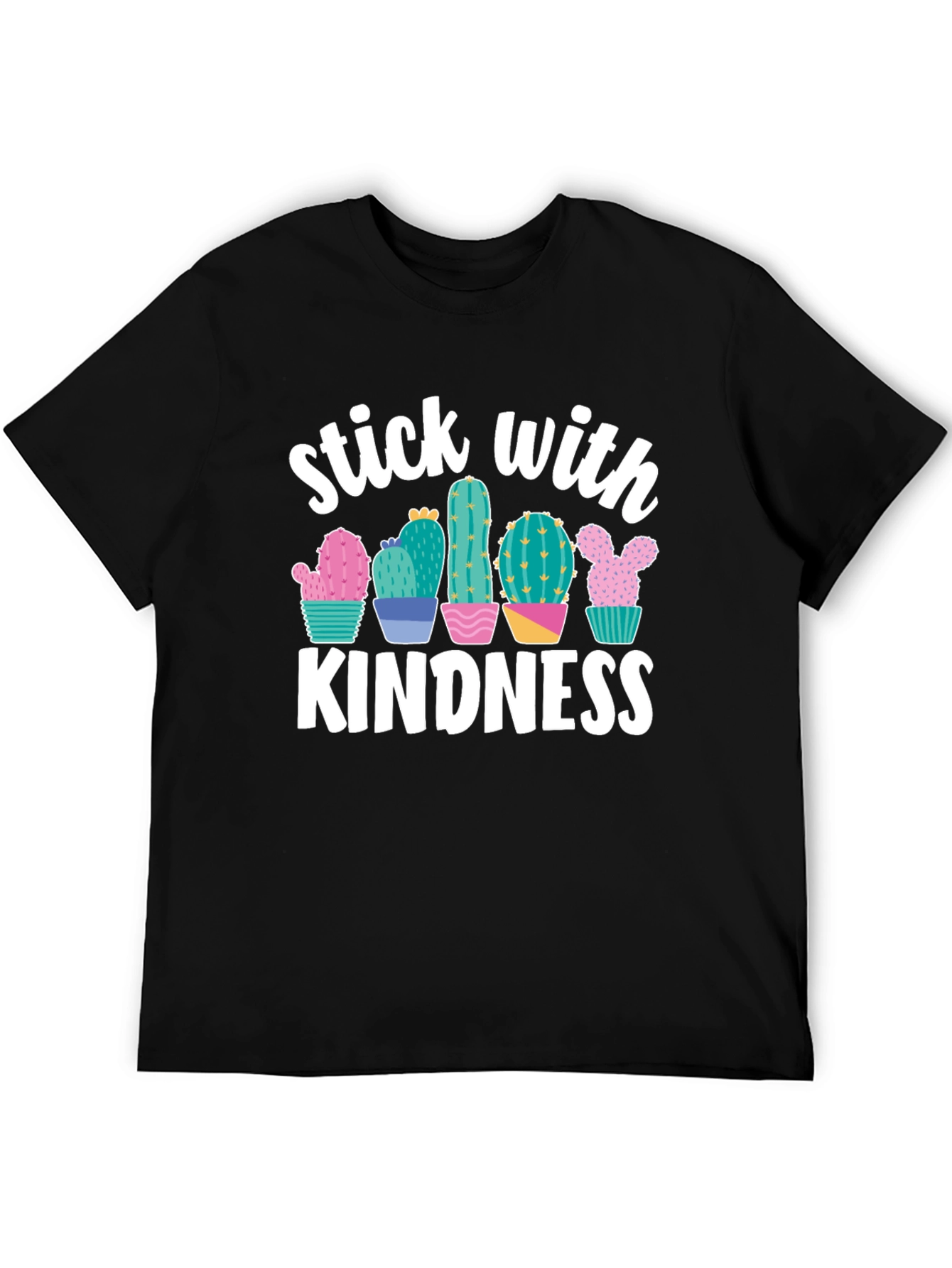 Black Stick with Kindness Graphic Tee view 5