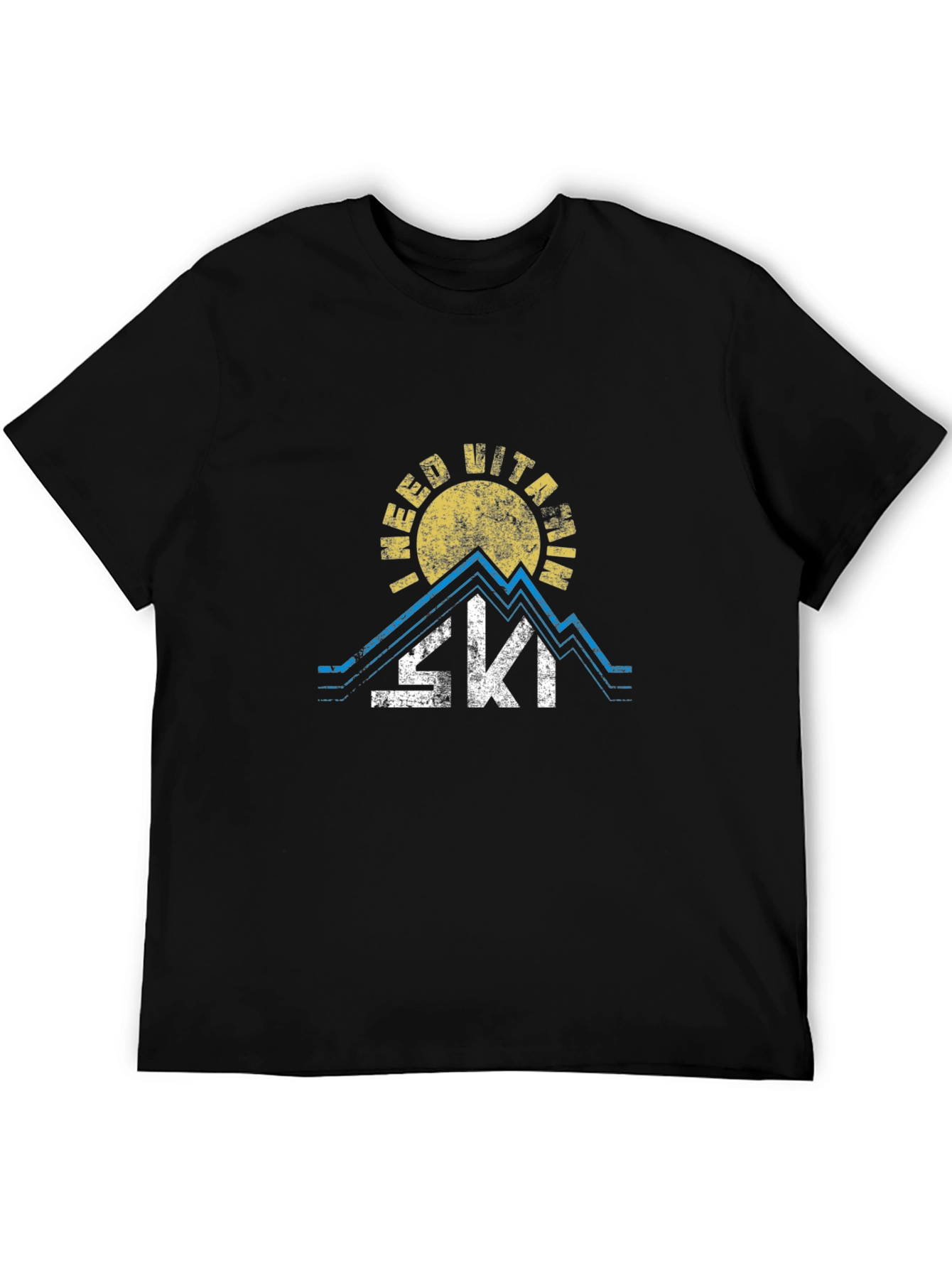 Black Vitamin Ski T-Shirt - Skiing Apparel view 5