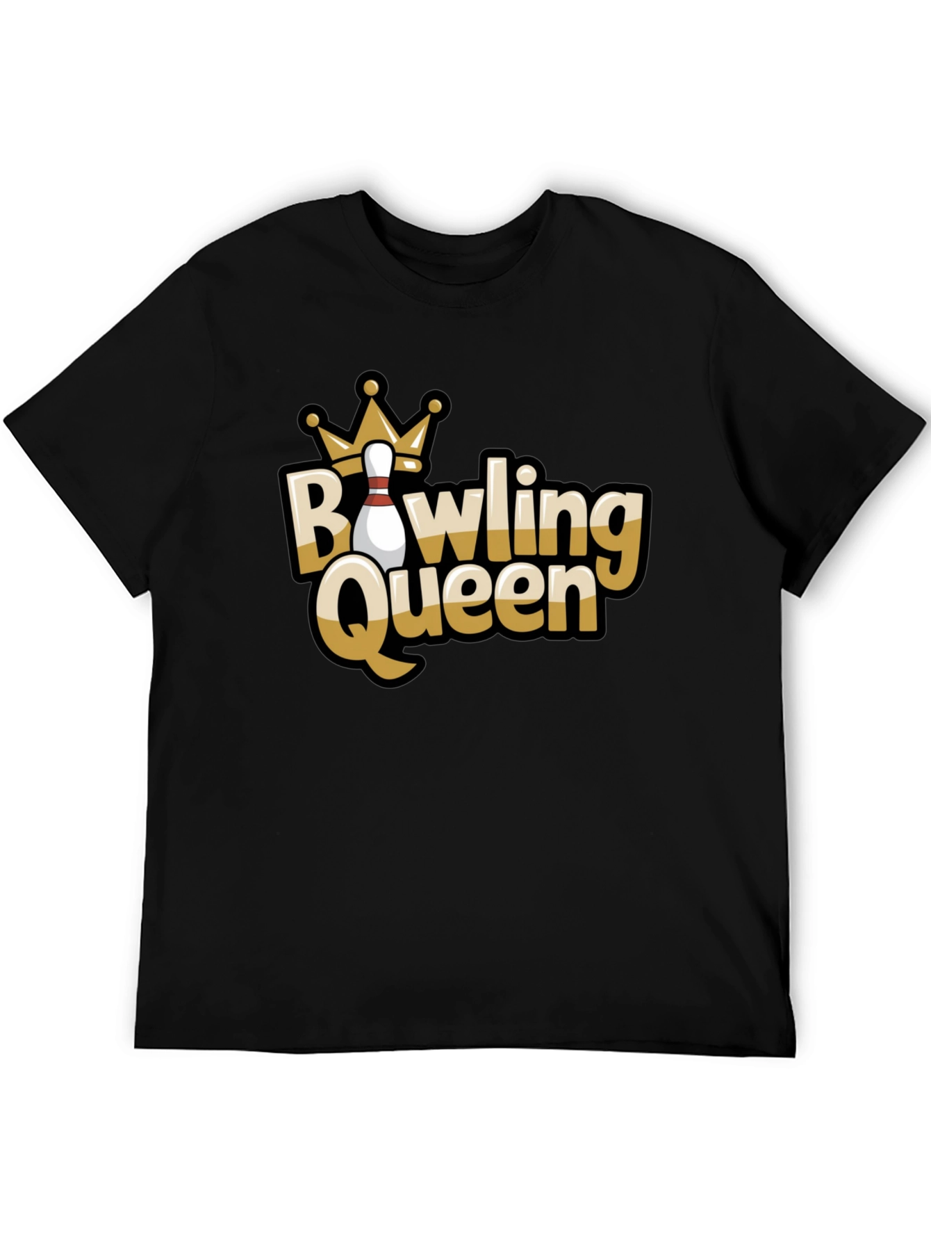 Black Bowling Queen Graphic Tee view 5