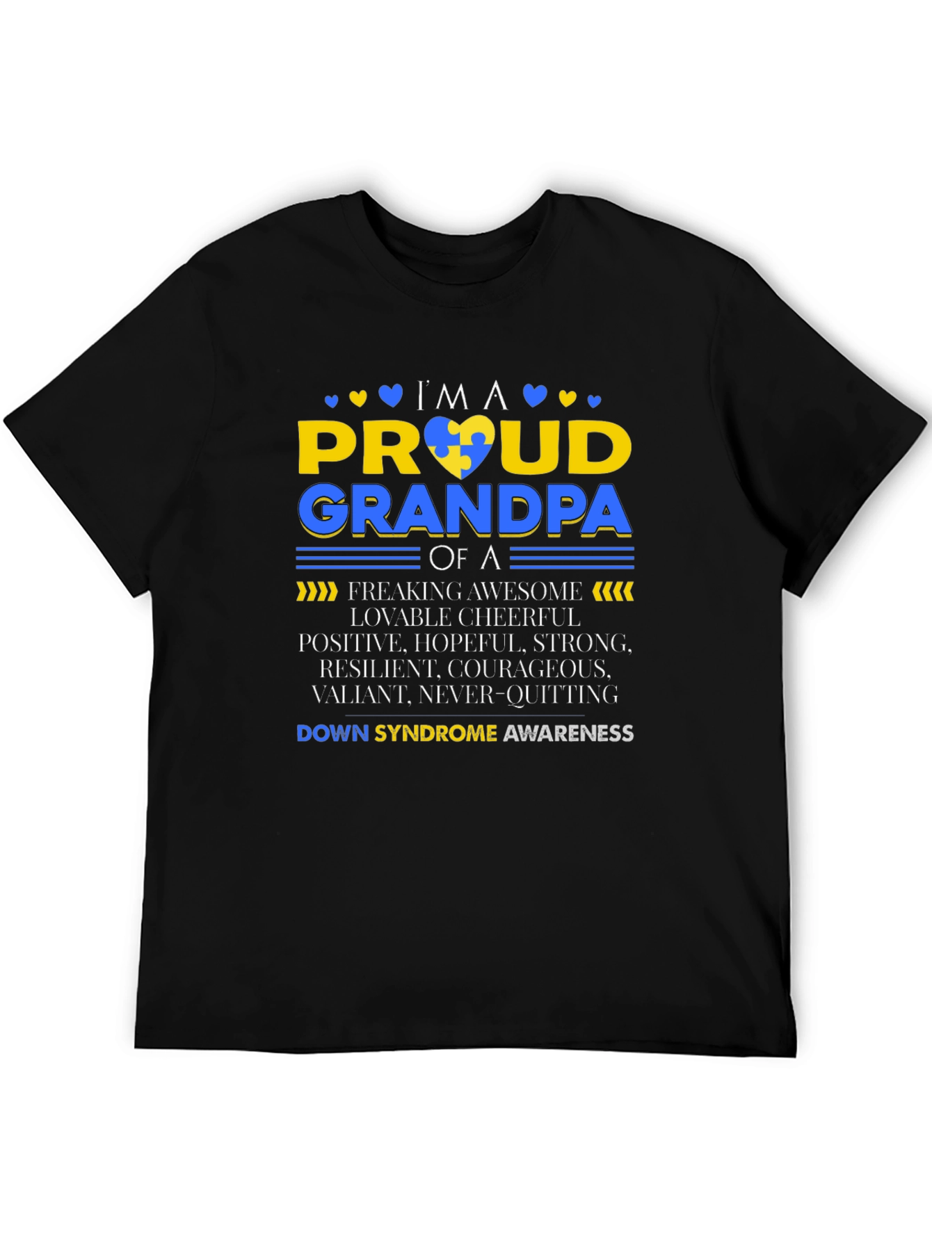 Proud Grandpa Down Syndrome Awareness T-Shirt - 5