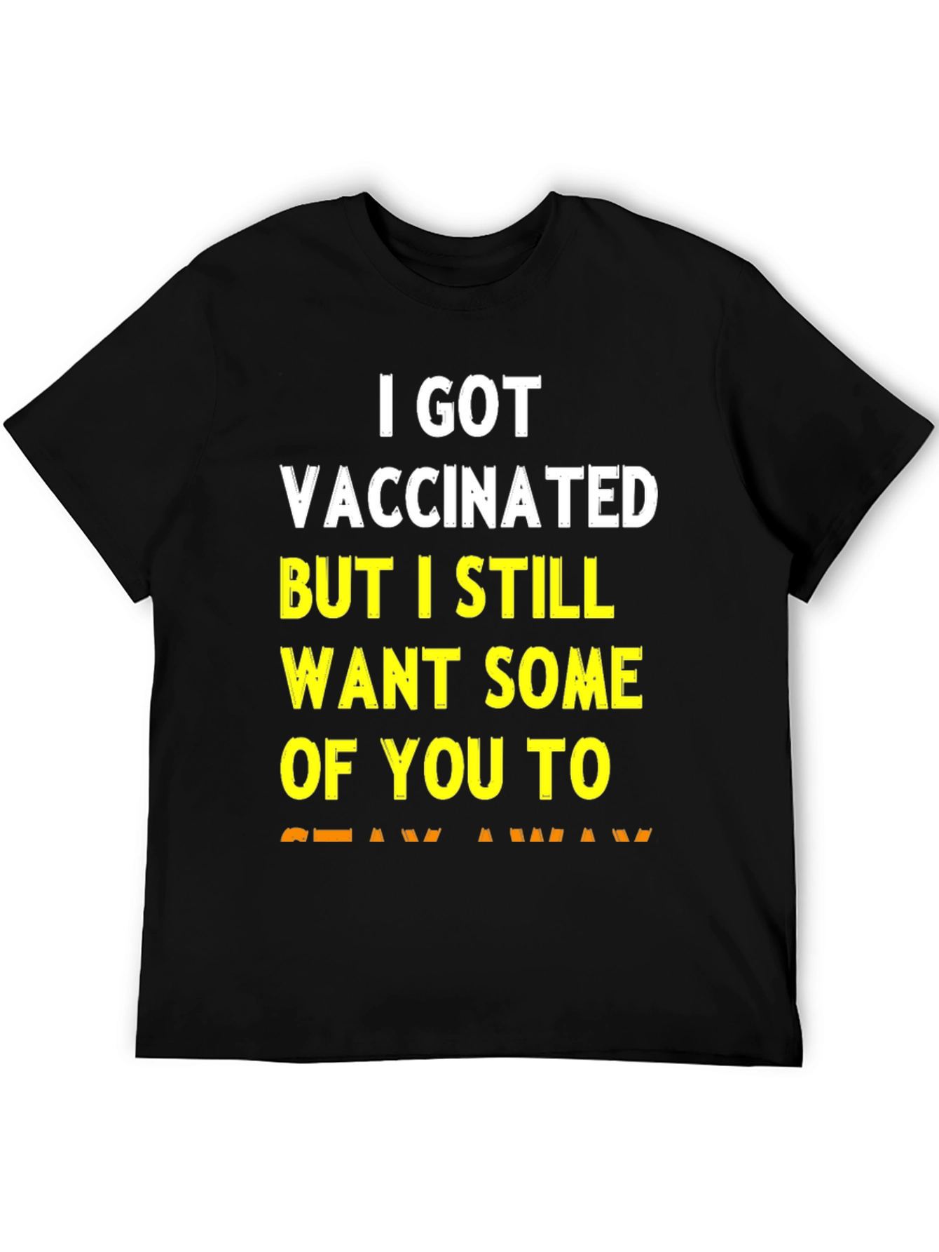 Black Vaccinated Funny Graphic Tee view 5