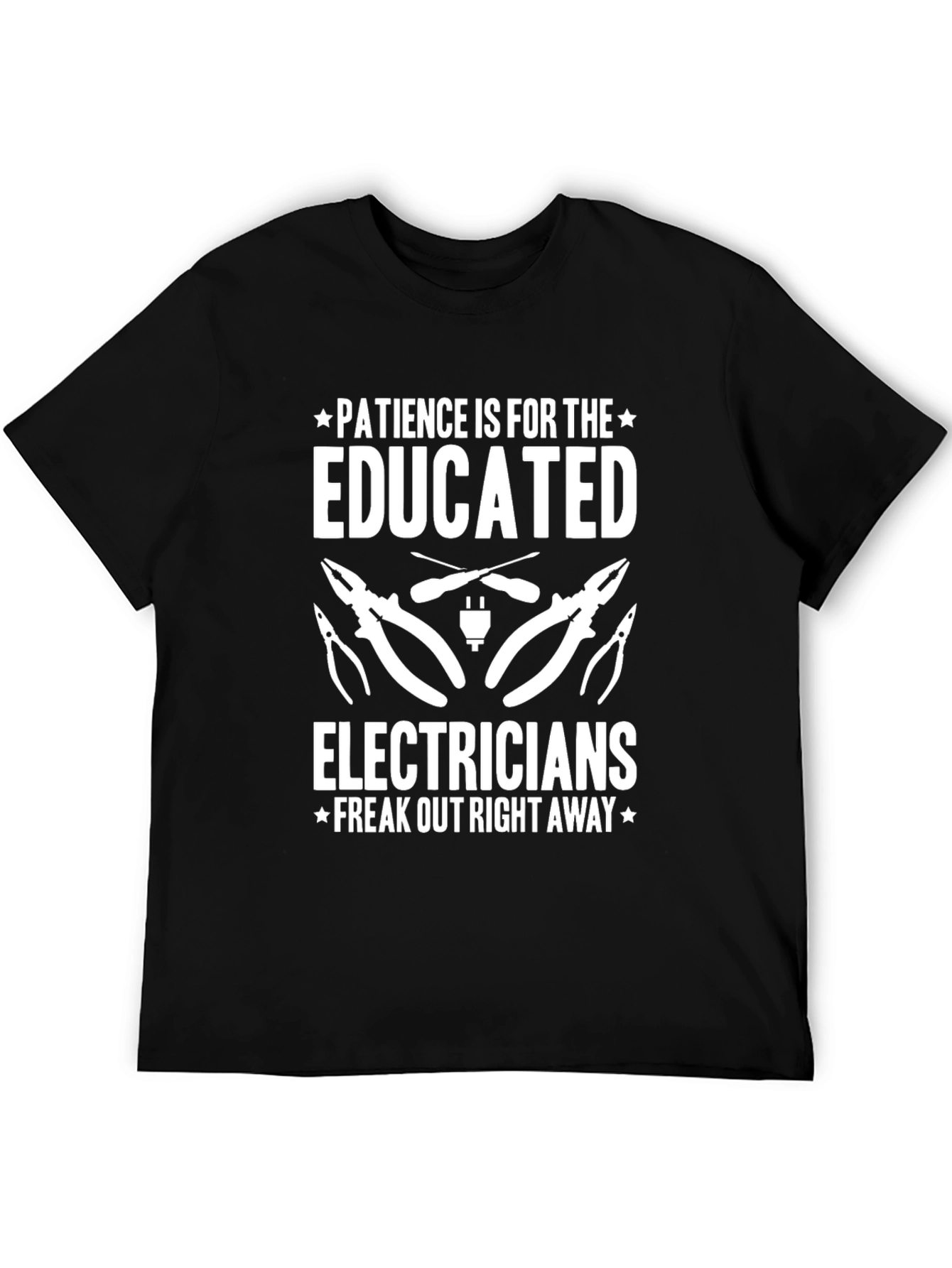 Black Electrician Humor Graphic T-Shirt view 5