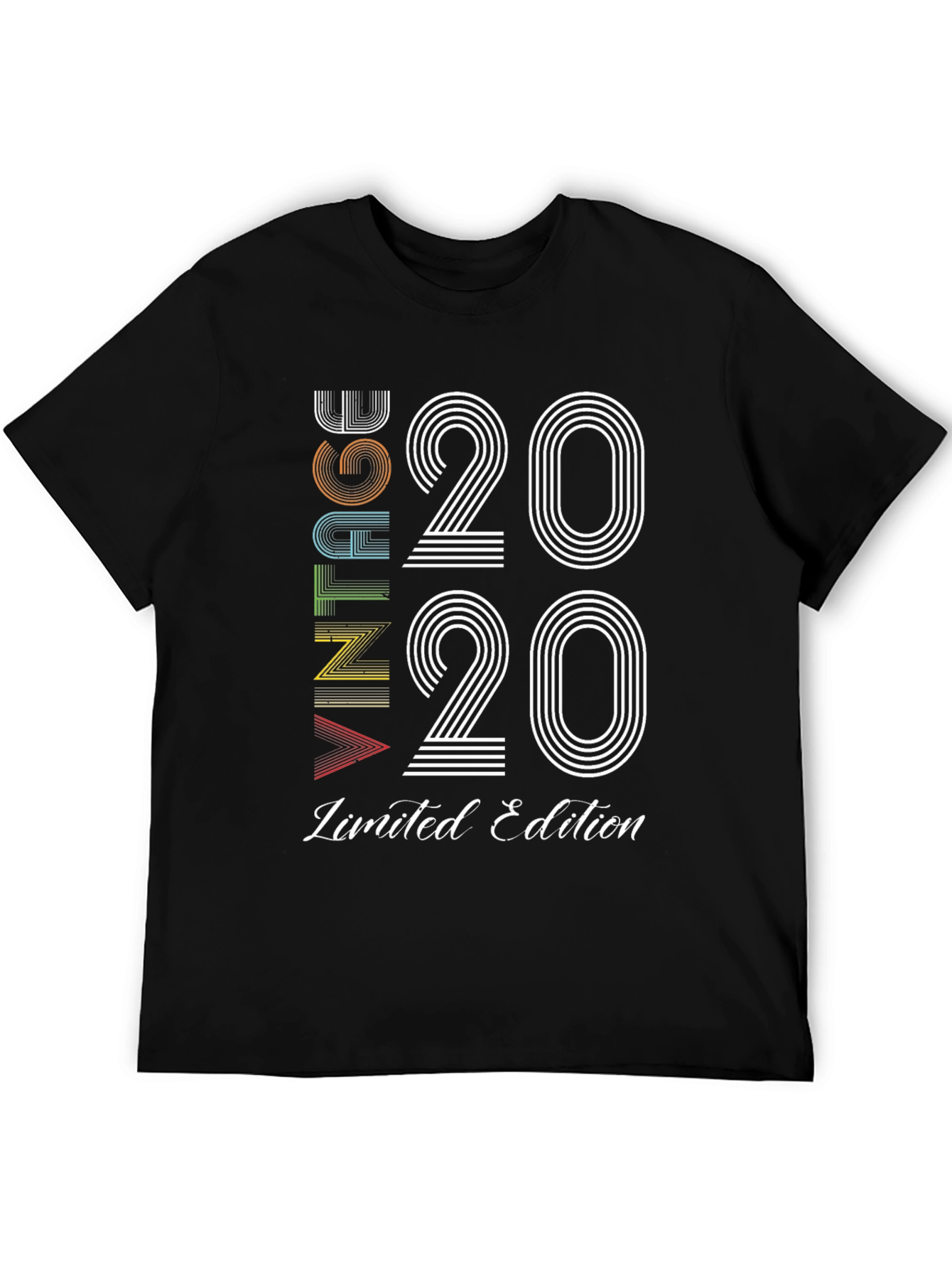 Black Vintage 2020 Limited Edition Black T-Shirt view 5